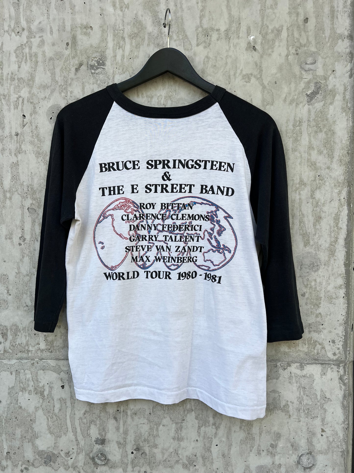 ‘80-‘81 Bruce Springsteen and The E Street Band "World Tour" Baseball T-shirt