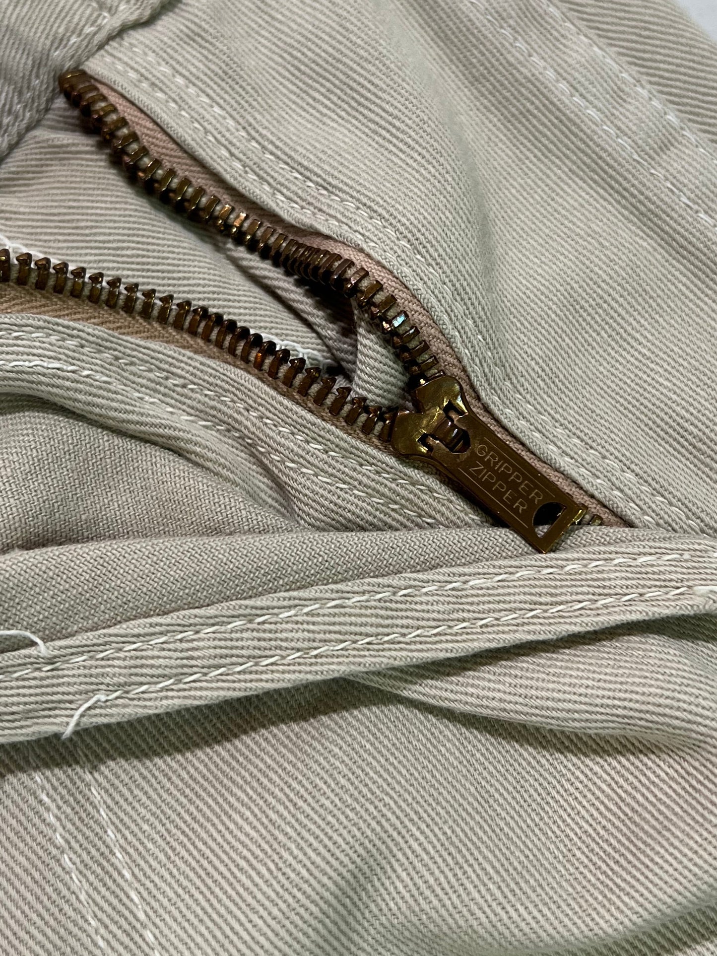 1950’s Khaki Ranch Craft Side Zip Capri Pant 24”x25”
