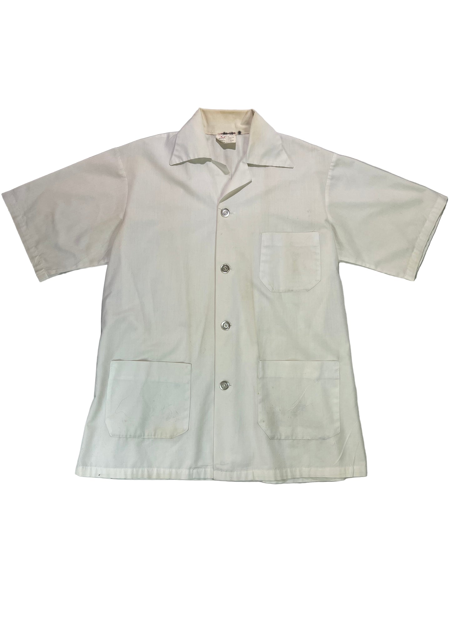 1963 White Button Down Nurses Uniform