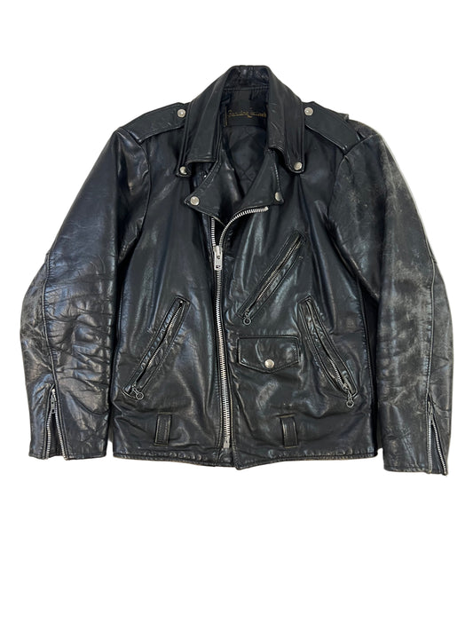 70s Biker Leather Jacket