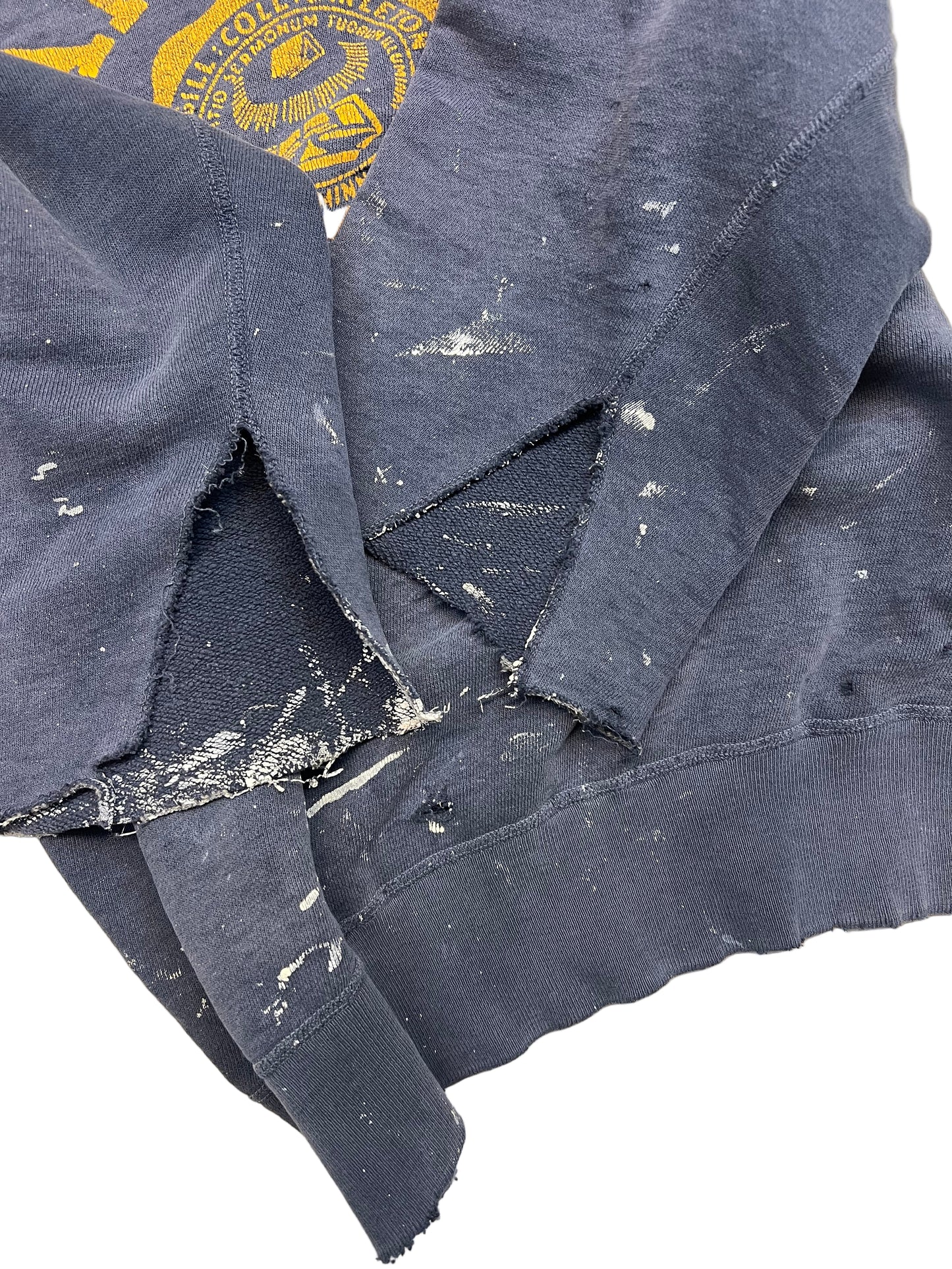 1960s Carlton College Boxy Thrashed Sweatshirt