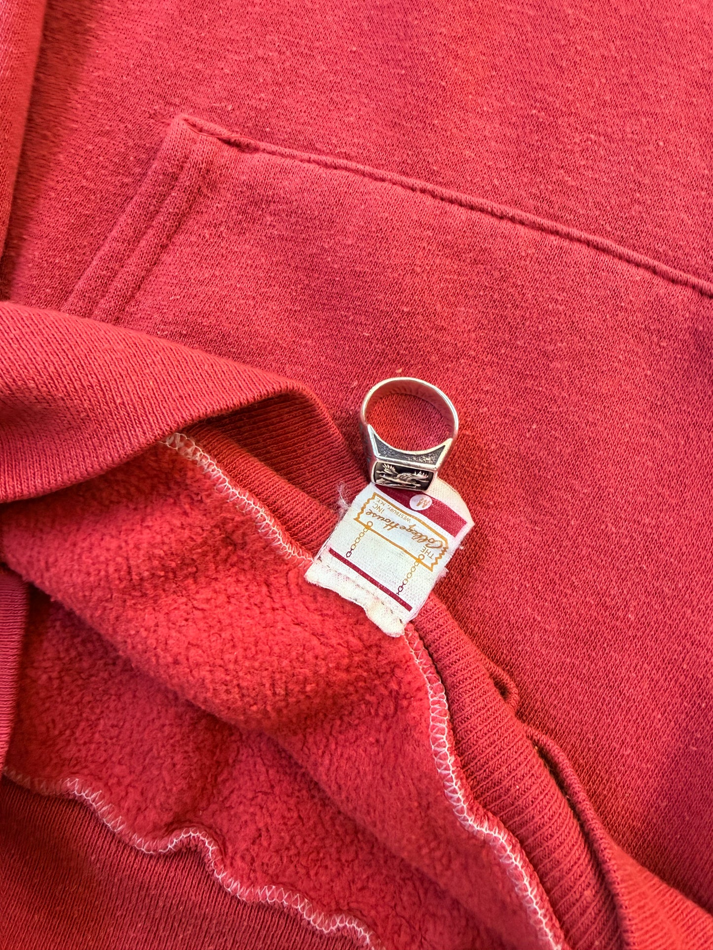 Vintage New Mexico Tech Two Tone Hooded Sweatshirt