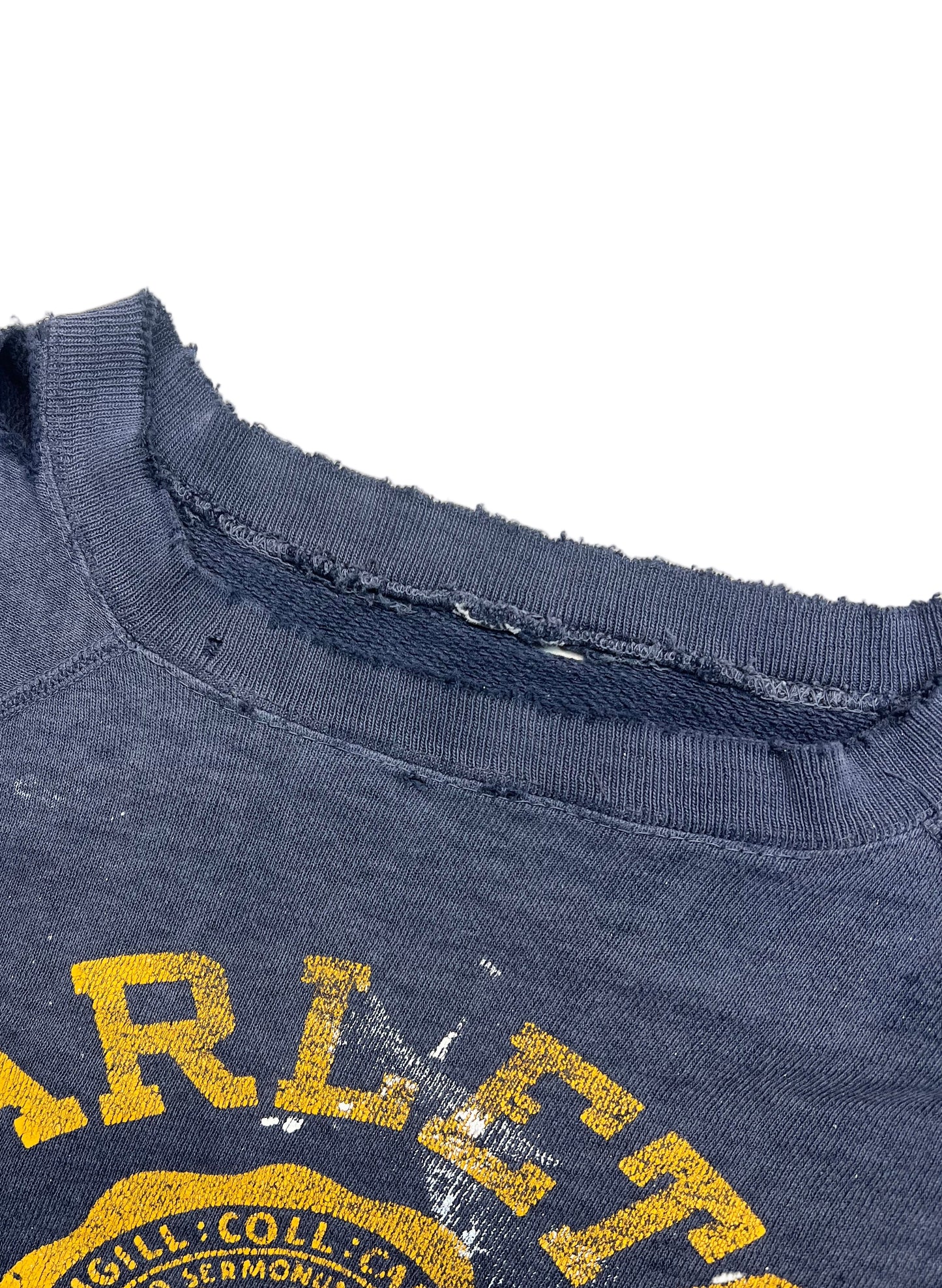 1960s Carlton College Boxy Thrashed Sweatshirt