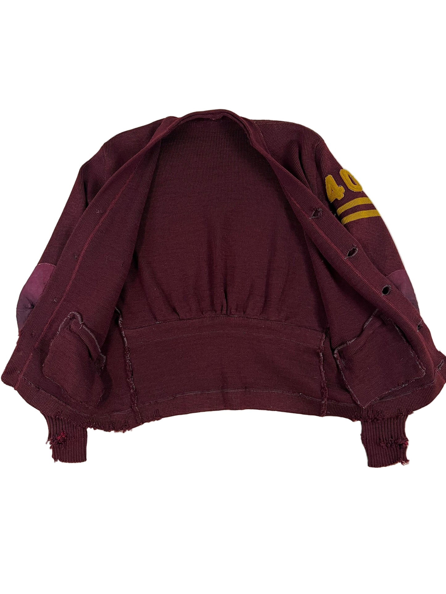 1940 Letterman Cinched Back Cadigan