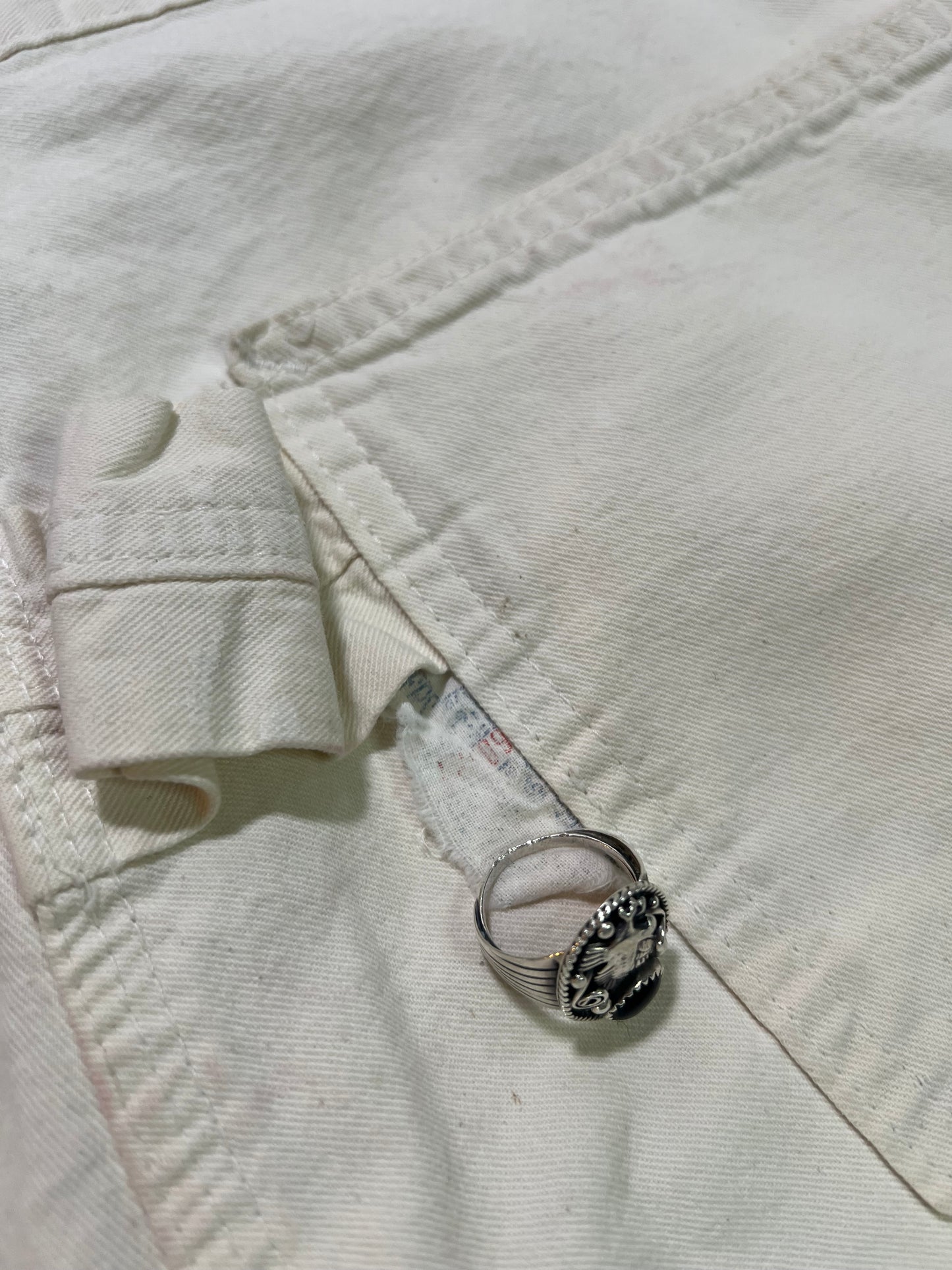 1960’s Sears White Carpenter Pants 31”x30”