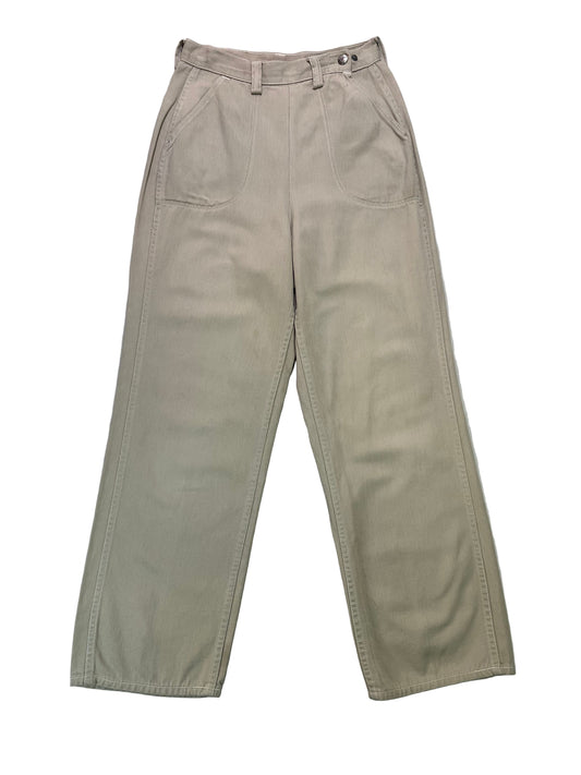 1950’s Khaki Ranch Craft Side Zip Capri Pant 24”x25”