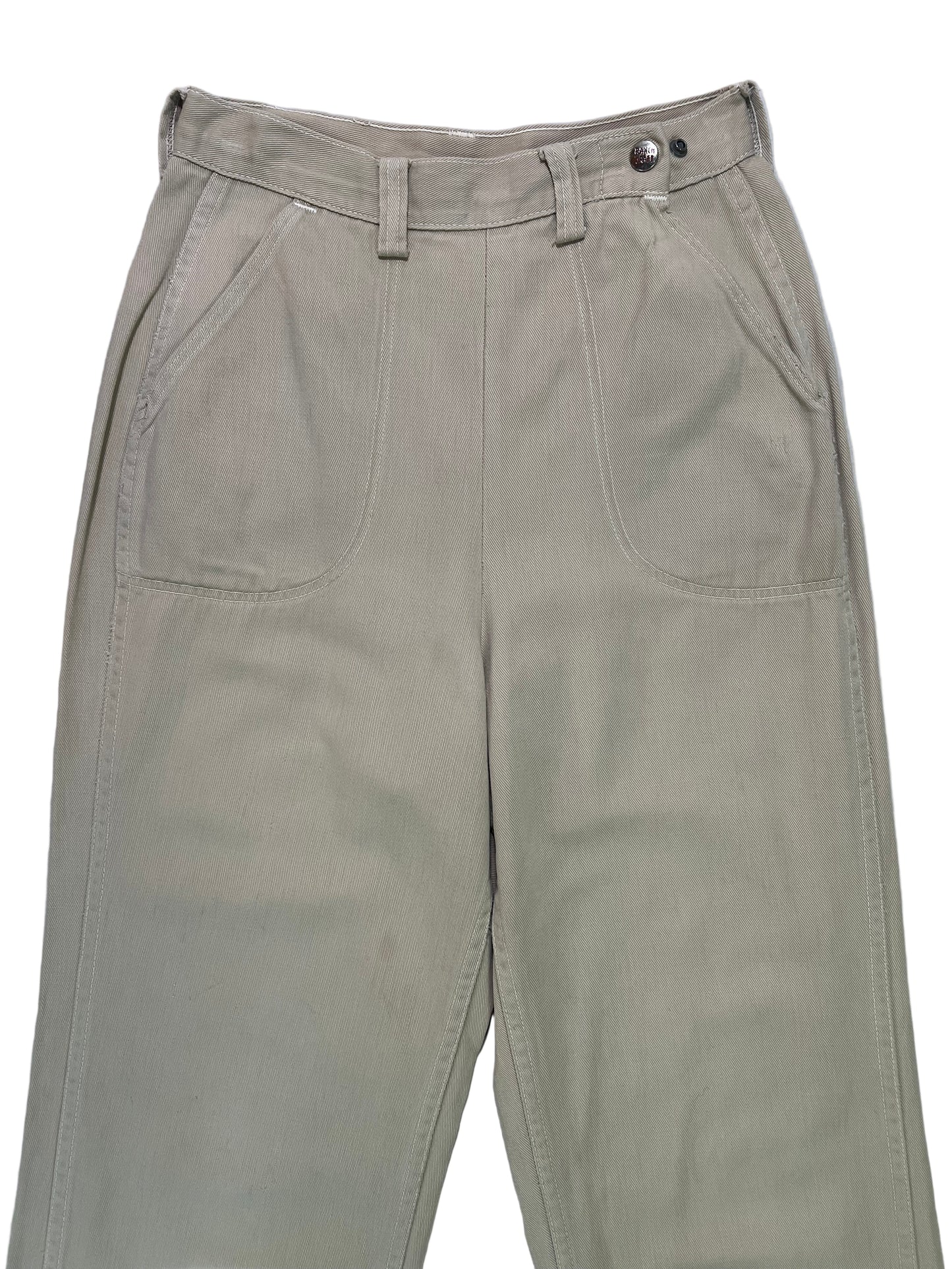 1950’s Khaki Ranch Craft Side Zip Capri Pant 24”x25”