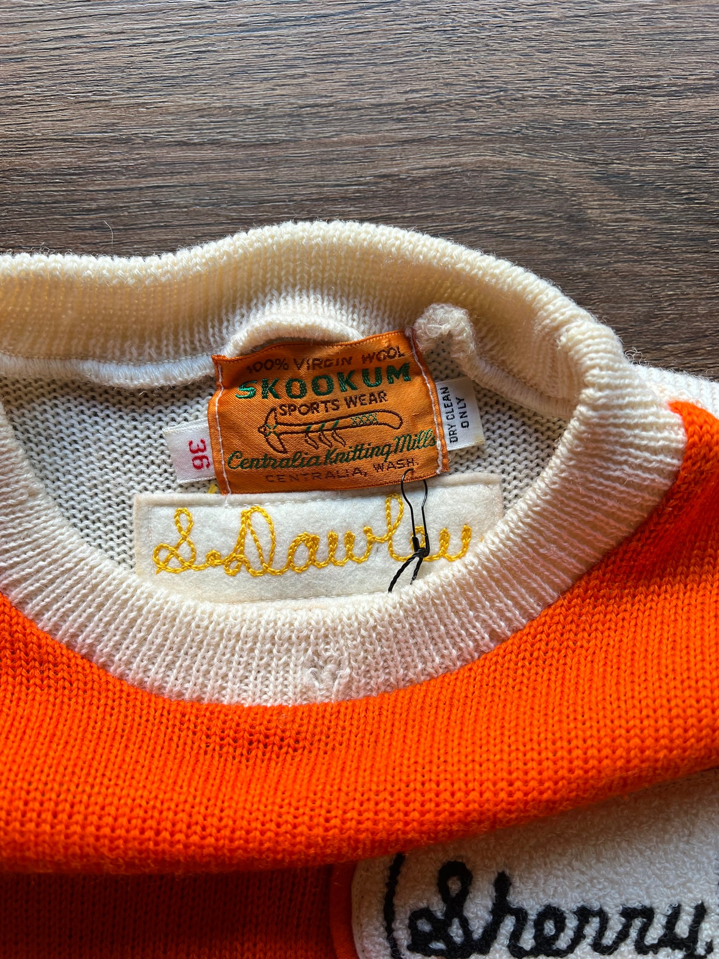 1950’s Skookum Cheerleader Sweater