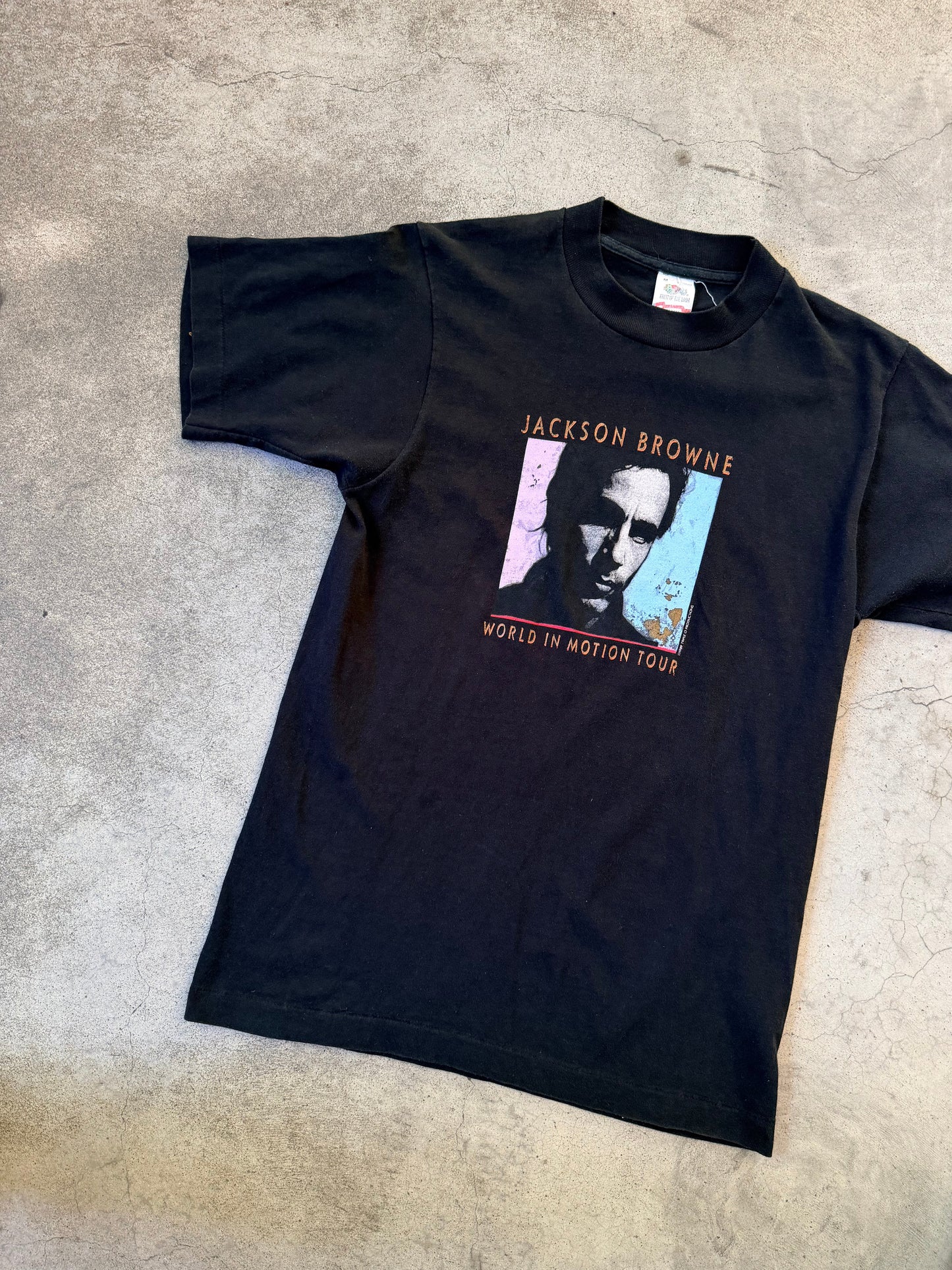 1989 Jackson Browne “World In Motion” Tour T-shirt