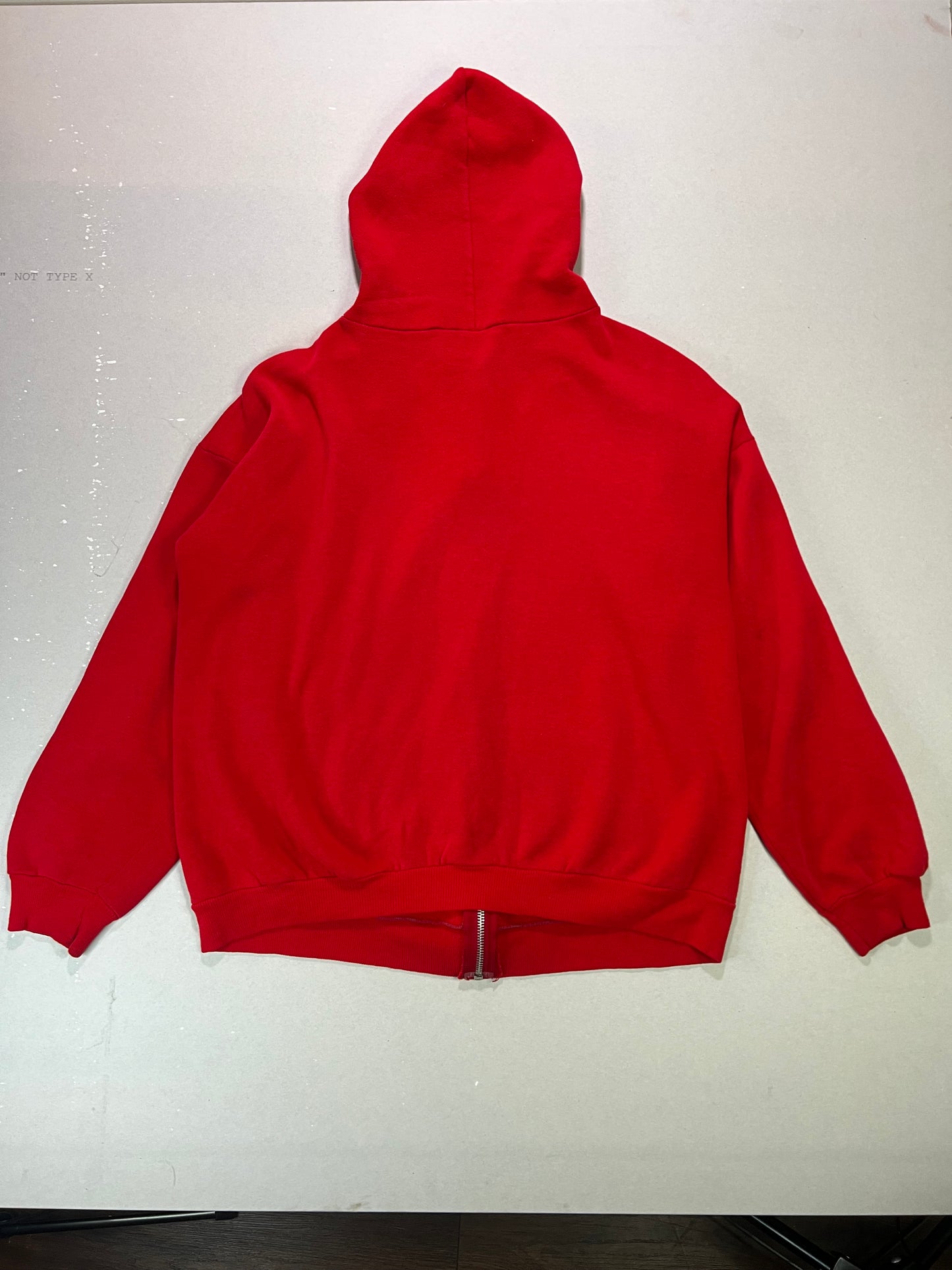 80’s Red Zip Up Hoodie