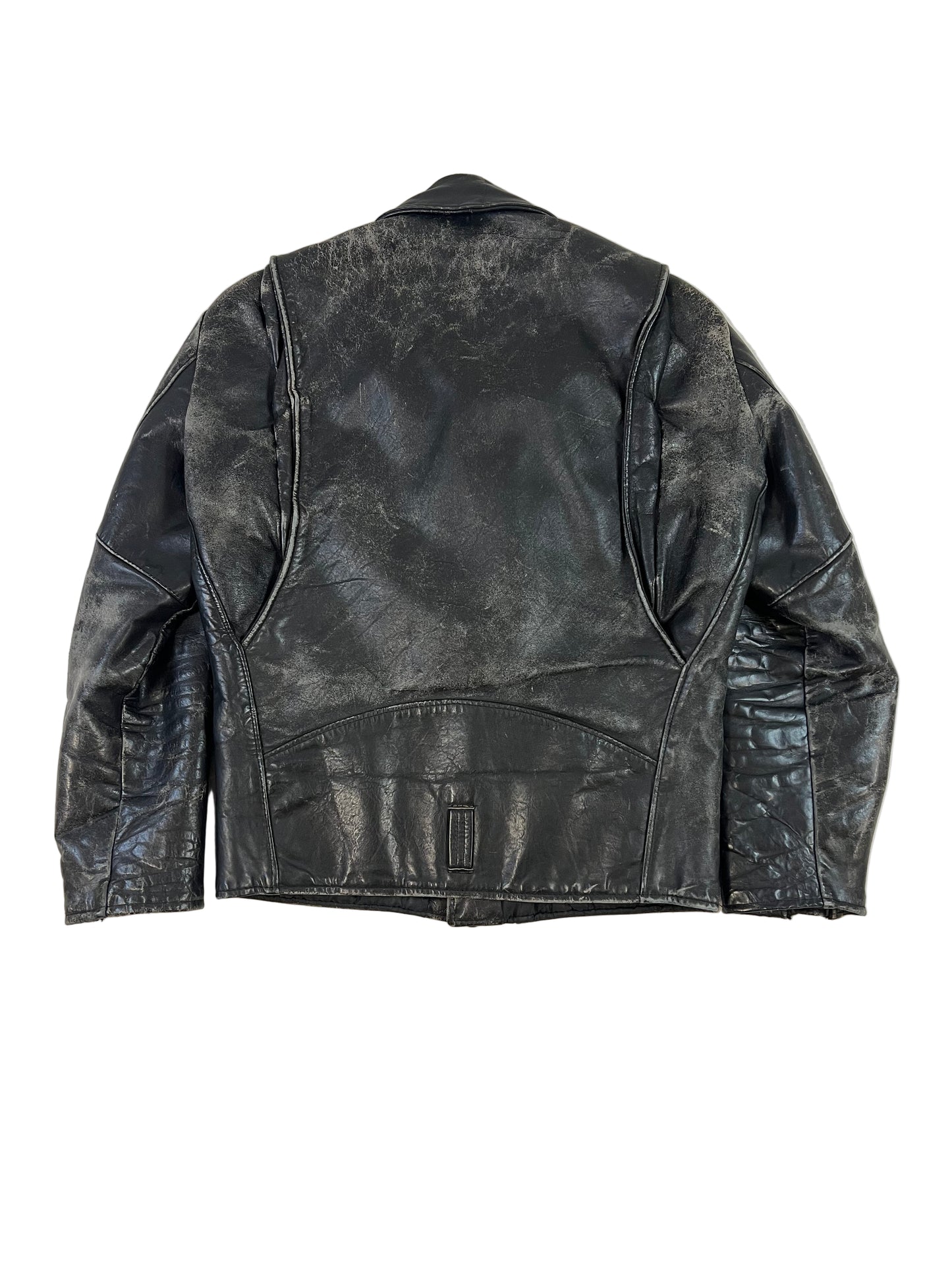 70s Biker Leather Jacket