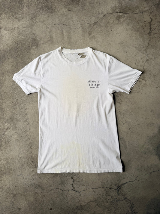 Distressed Either/Or Vintage “Jester” T-shirt, Medium 18.5”x30”