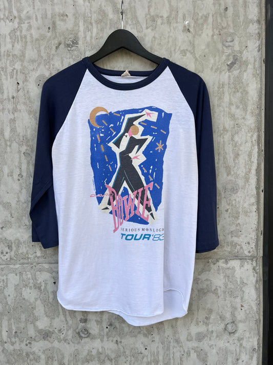 1983 David Bowie "Serious Moonlight Tour" T-shirt