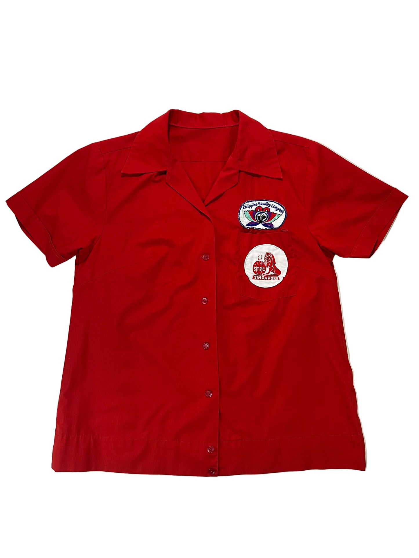 70’s Chain Stitch Red Bowling Shirt