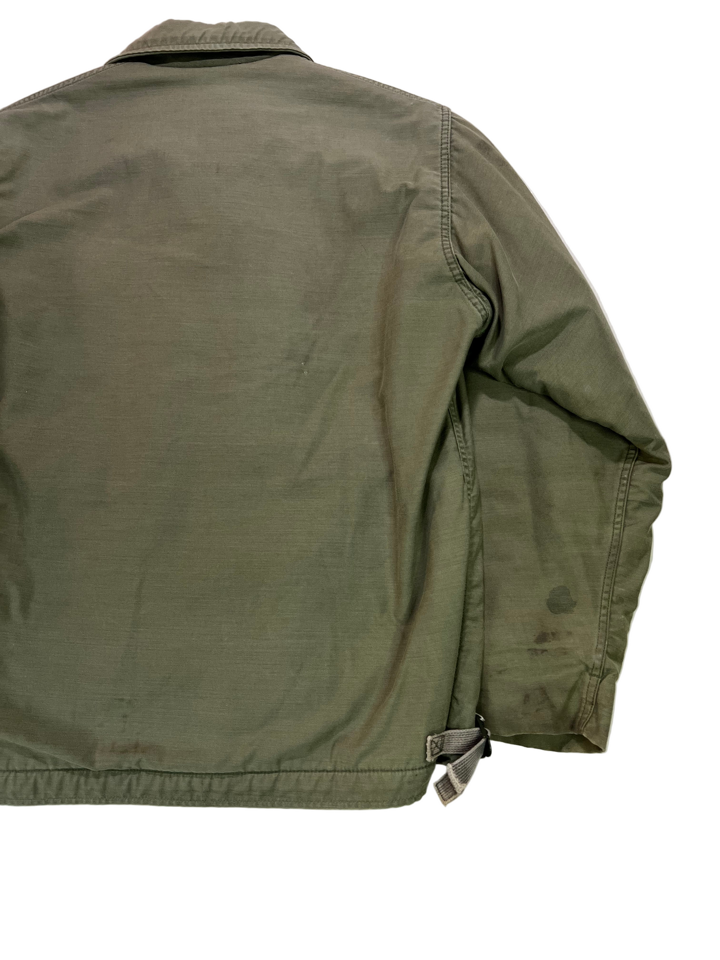 Vintage A-2 Deck Jacket Olive Green - Broken Zipper