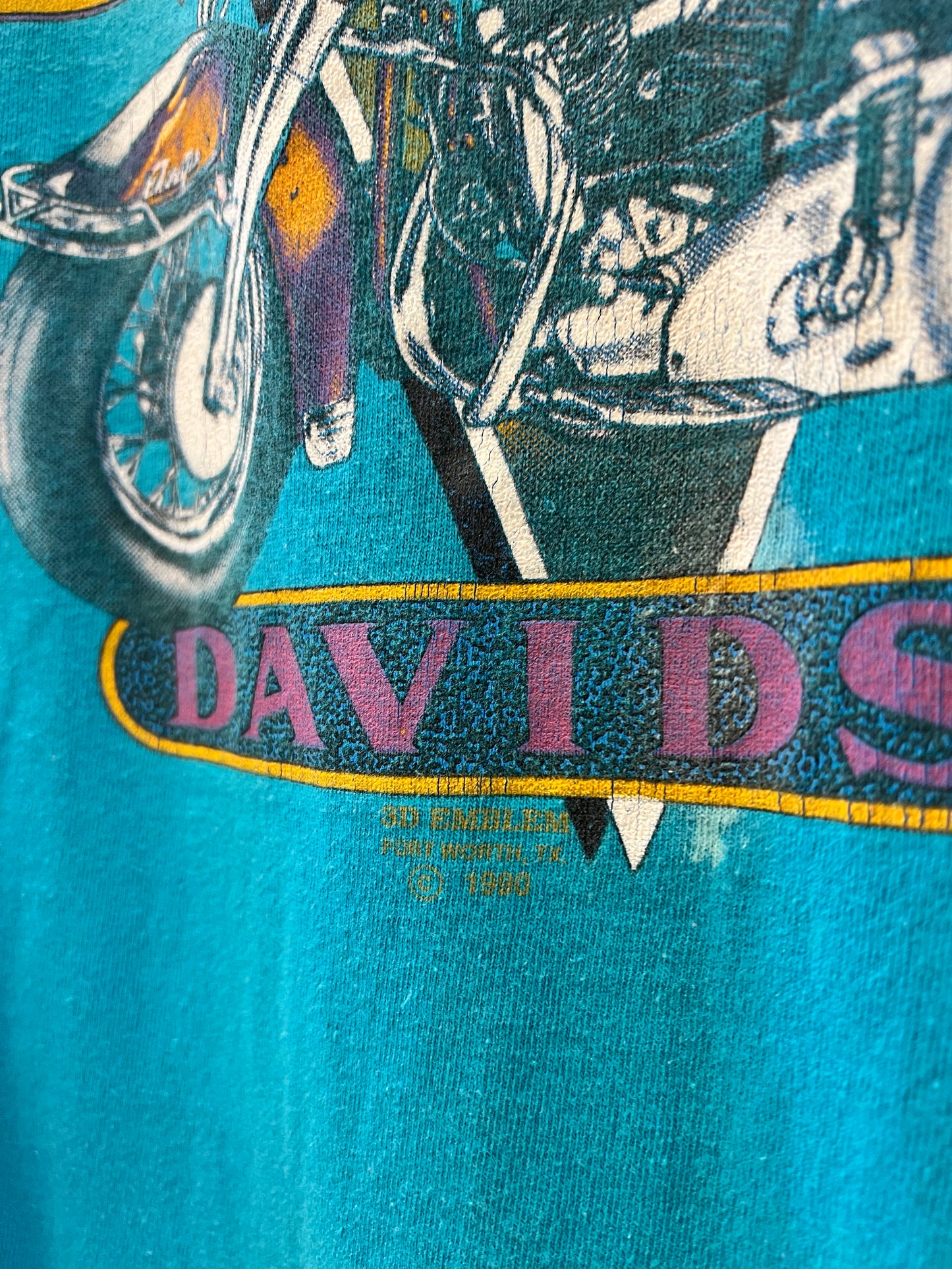 1990 3D Emblem Hawaii Harley Davidson T-shirt