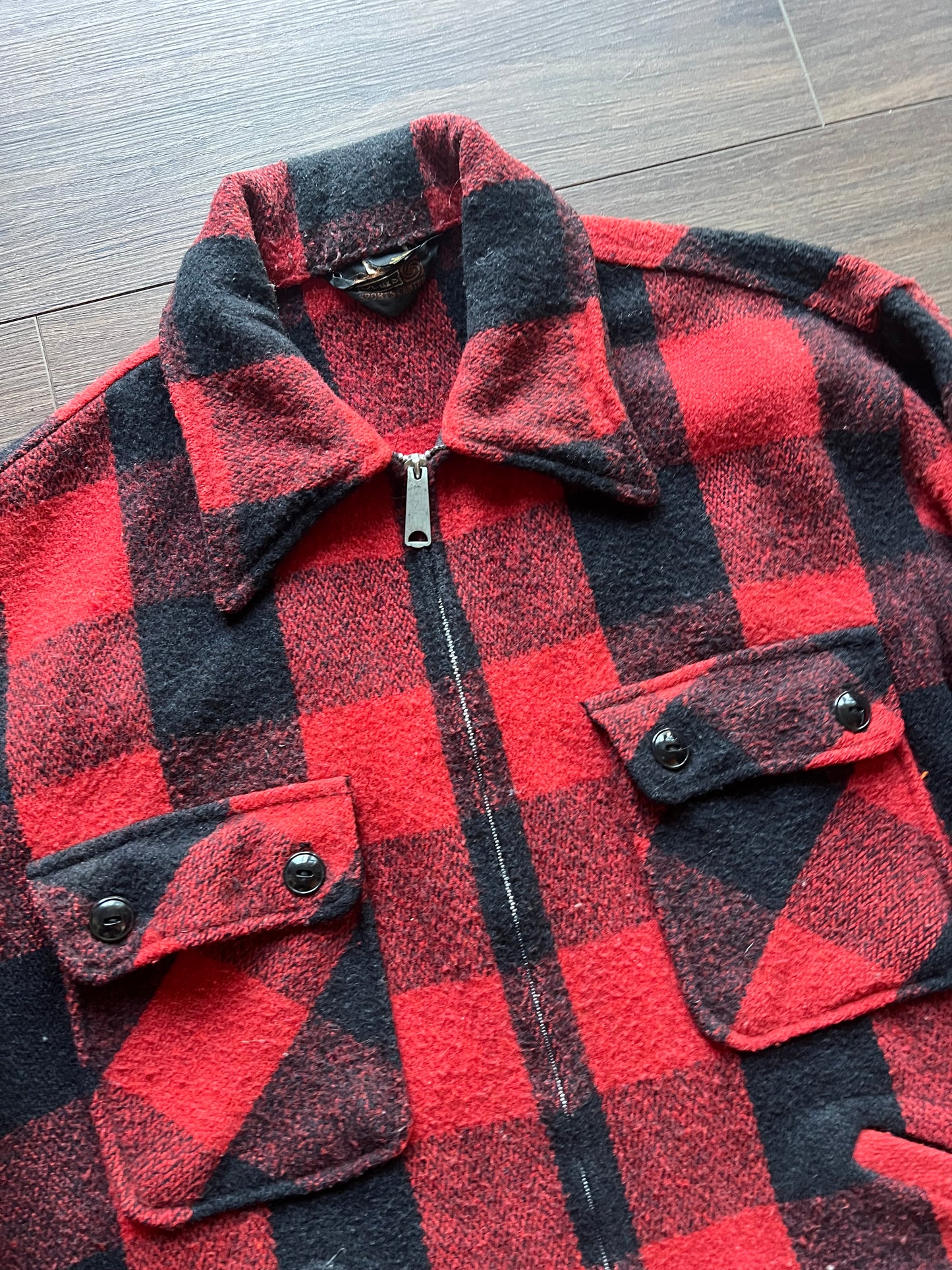 Vintage Sears Talon Zipper Flannel