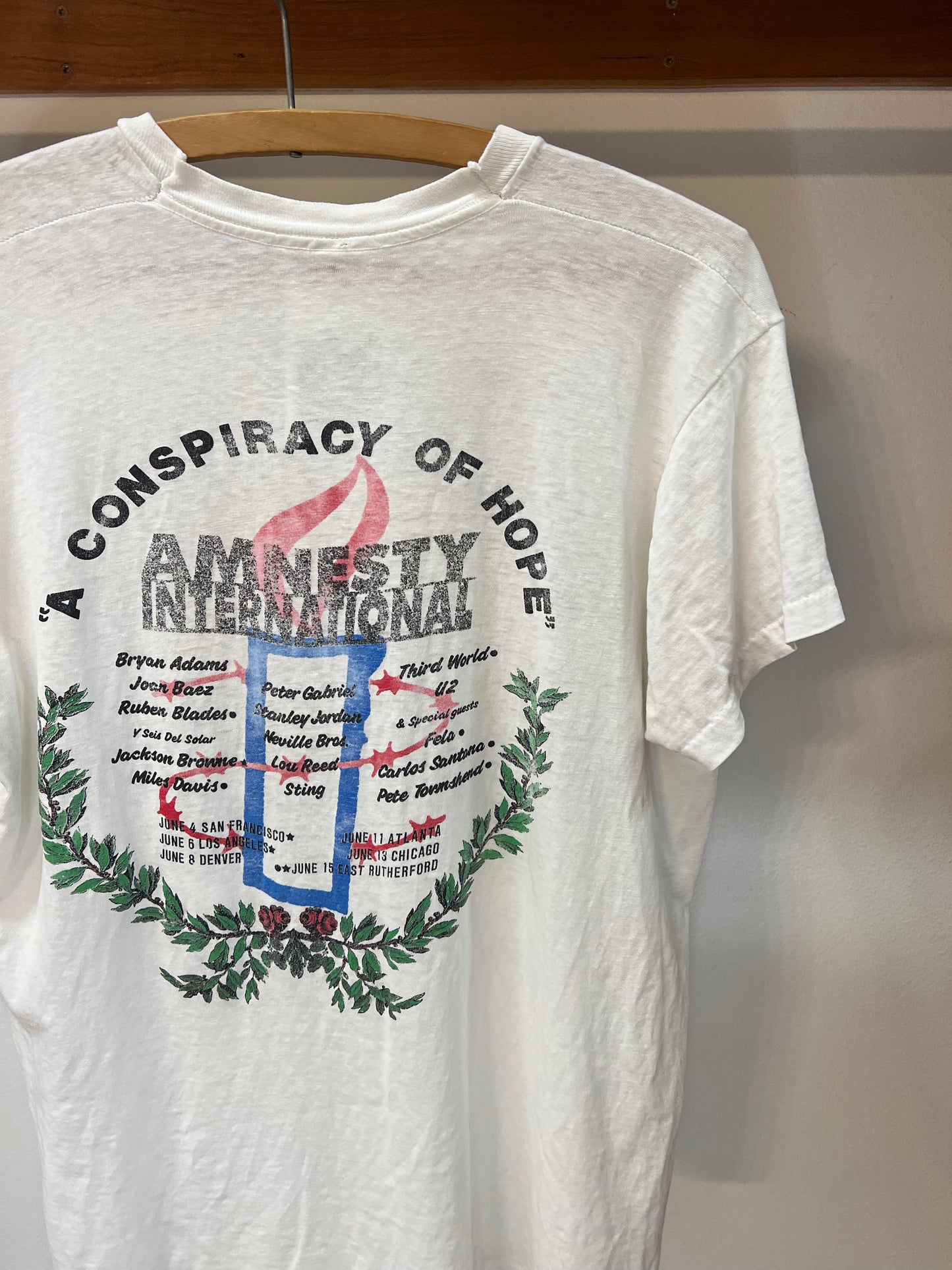 1986 Amnesty International “A Conspiracy of Hope” Concert T-shirt