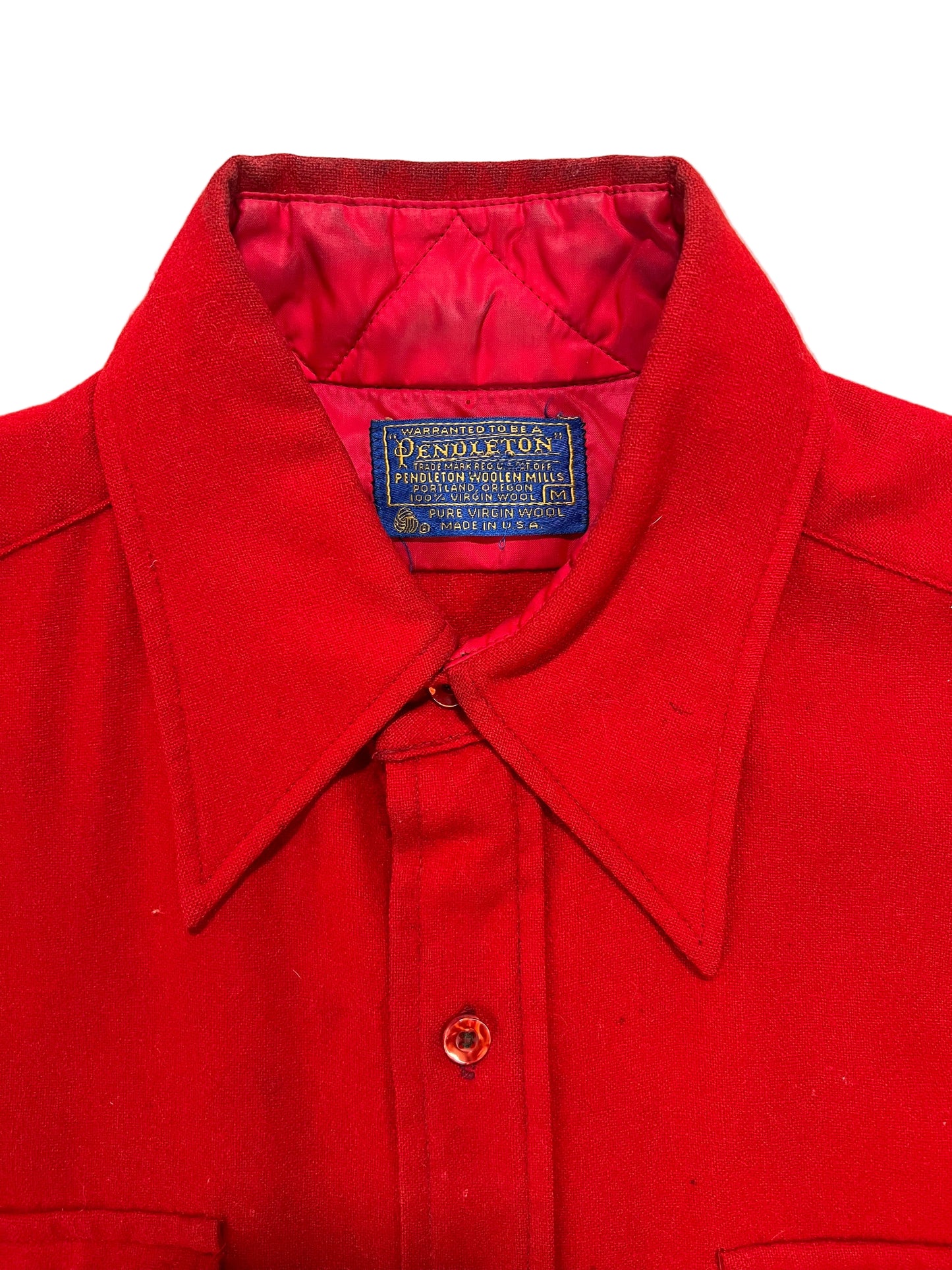 1970’s Pendleton Red Button Up Shirt