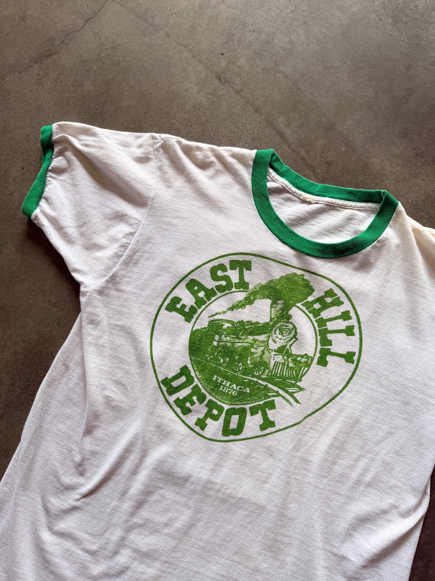 70s “East Hill Depot” Ithaca, NY Ringer T-shirt