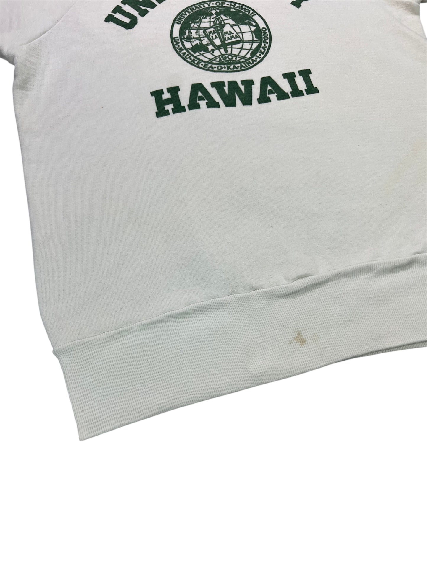 1950s University of Hawaii Hanes Breeze Shield Short Sleeve Sweatshirt