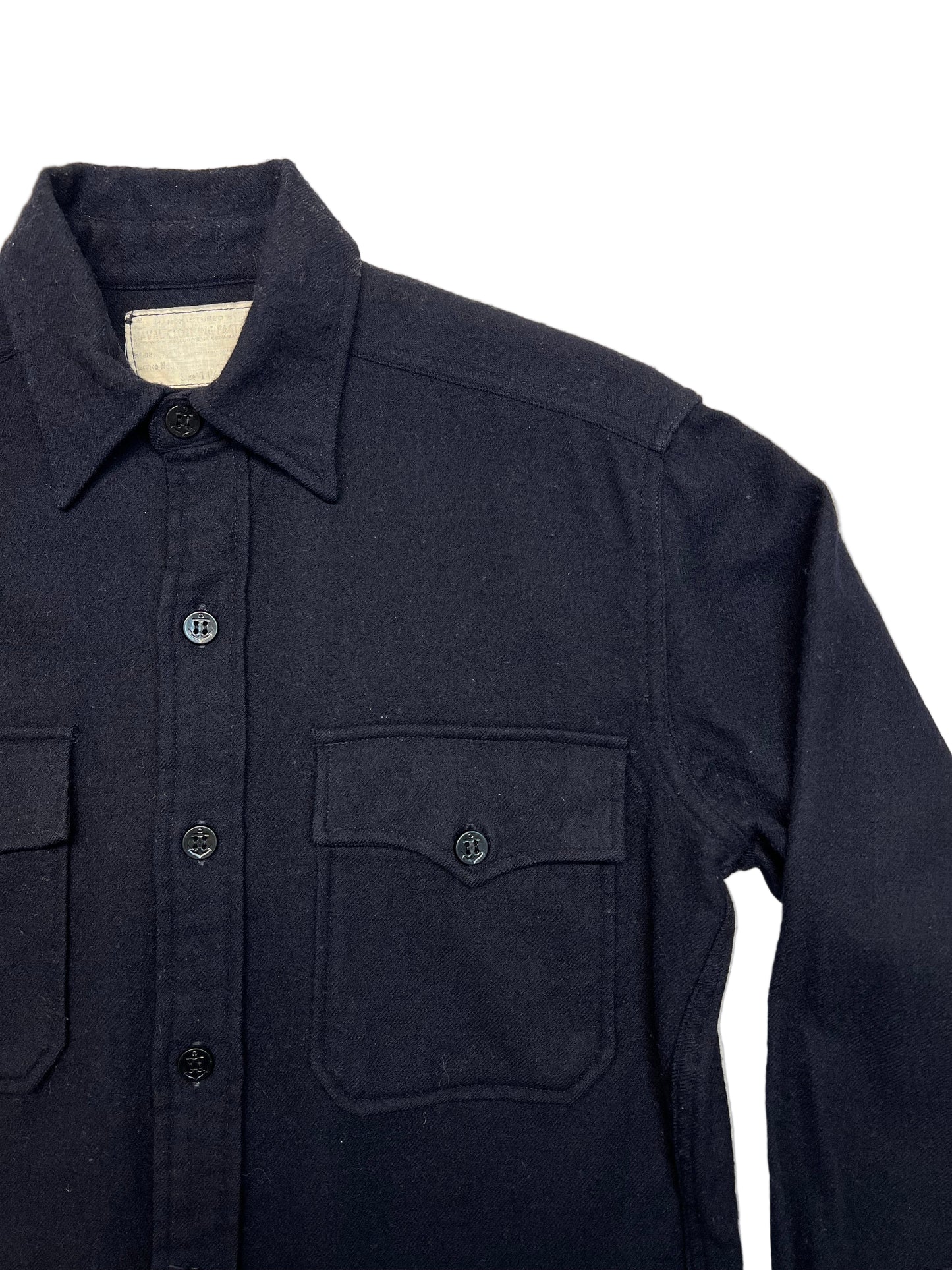 1940s WWII USN CPO Wool Button Up