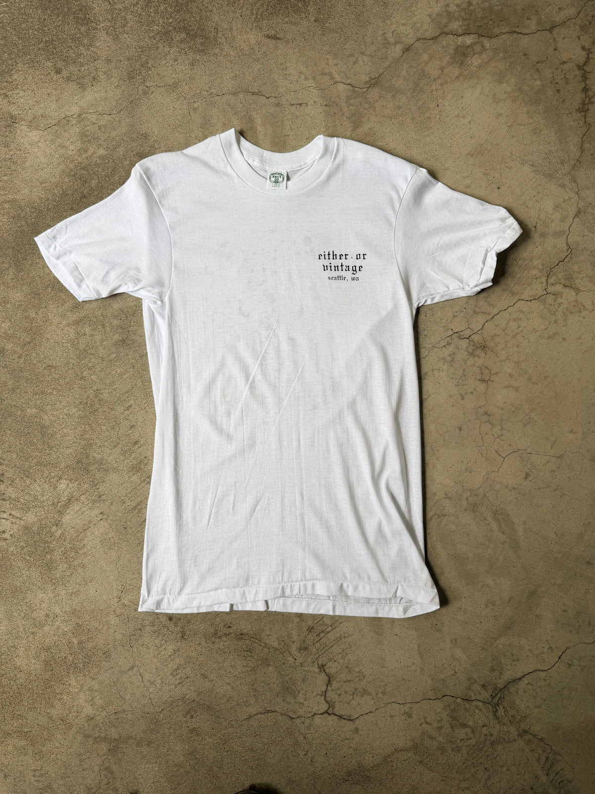 Either/Or Vintage “Jester” T-shirt, Large 18.5”x31”