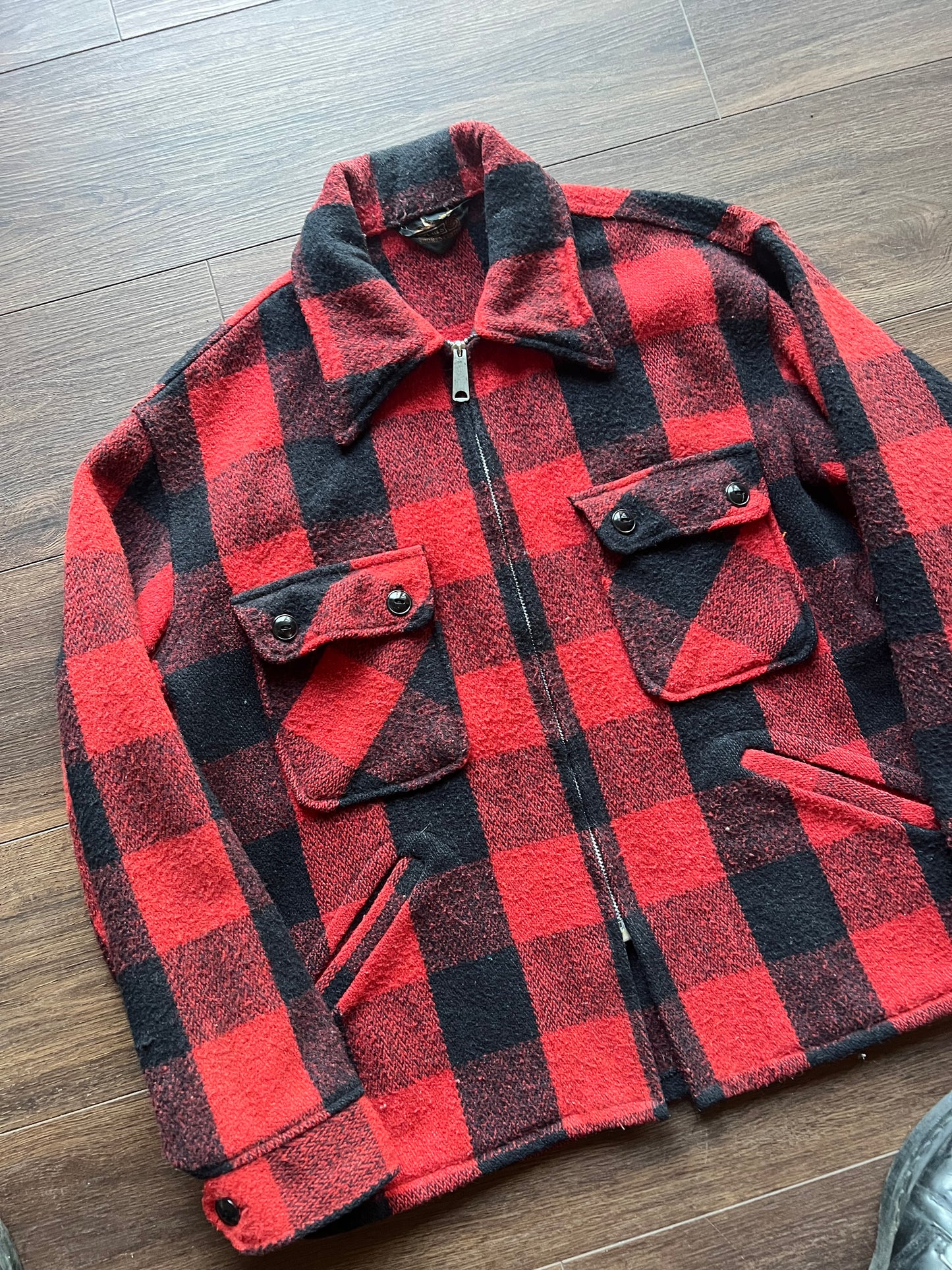 Vintage Sears Talon Zipper Flannel