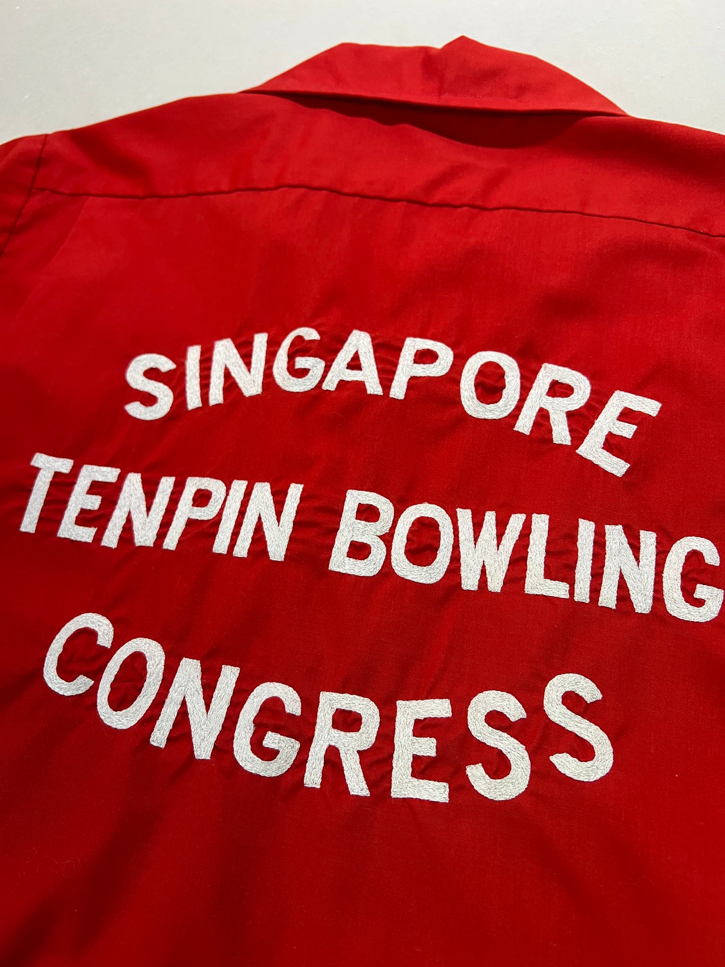 70’s Chain Stitch Red Bowling Shirt