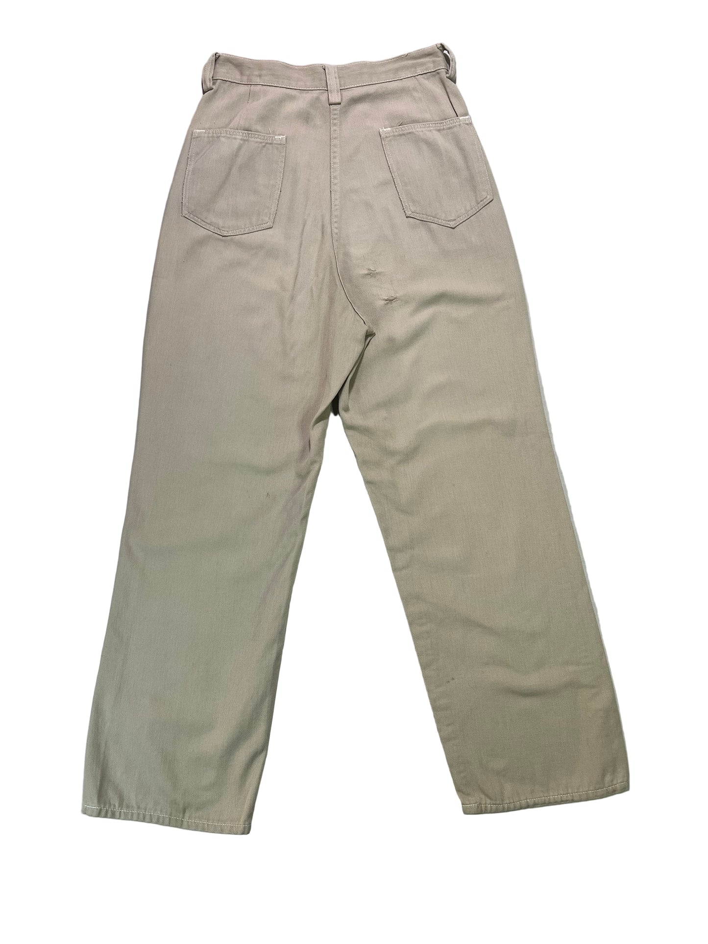 1950’s Khaki Ranch Craft Side Zip Capri Pant 24”x25”