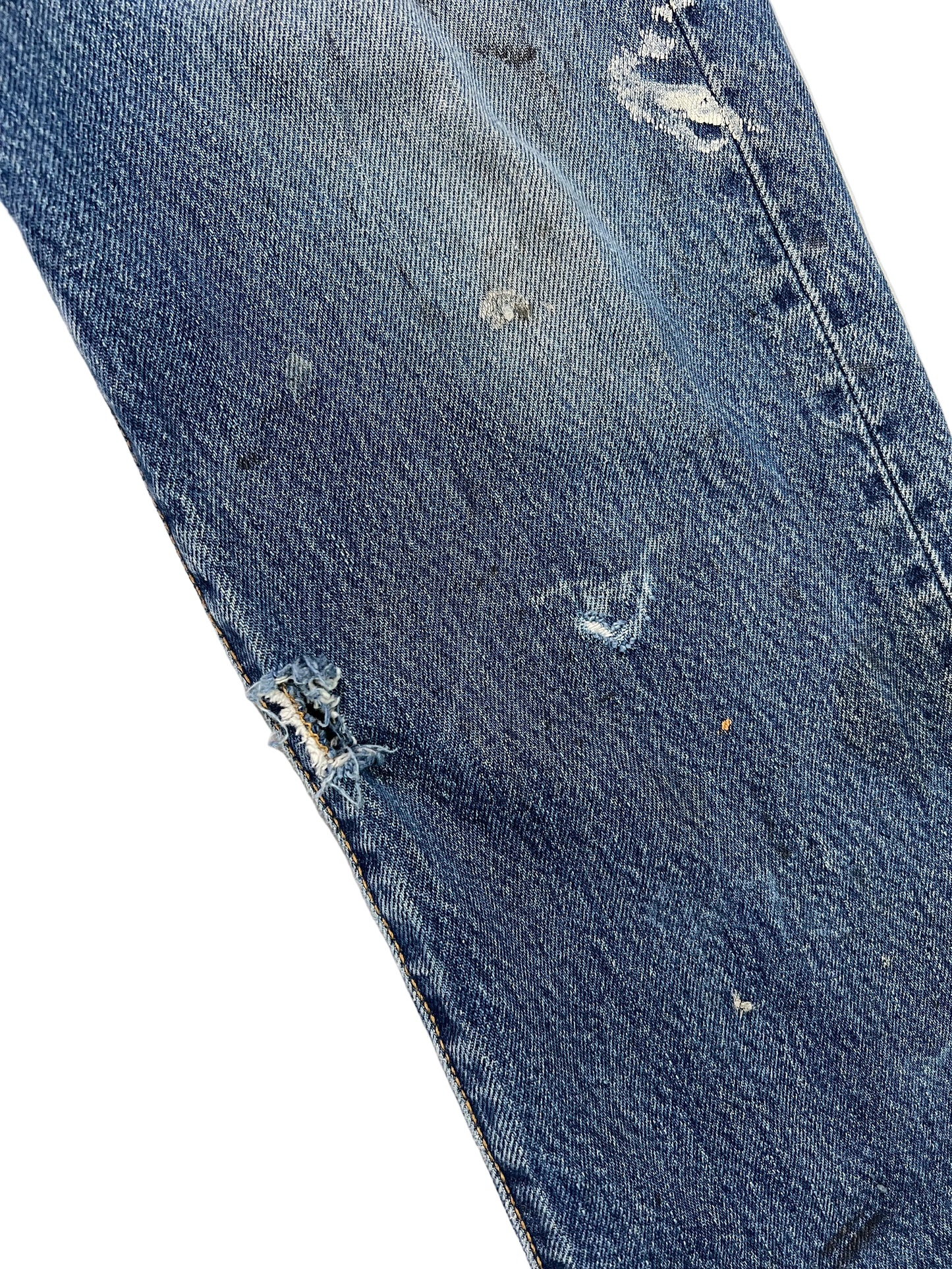 Vintage Paint Splattered Button Fly Made in Mexico Levi’s 27”x29”