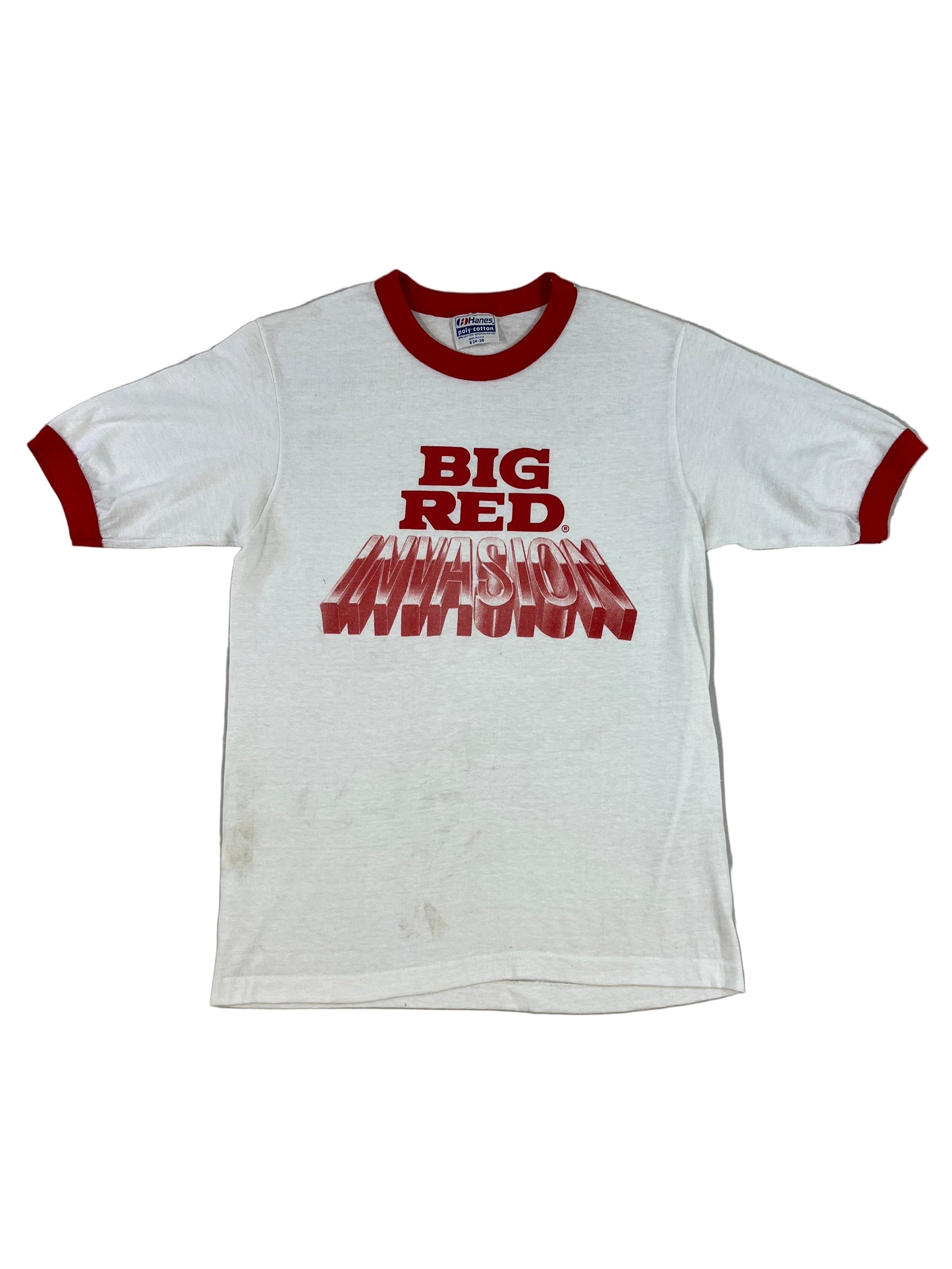 80s Big Red Invasion Ringer T-shirt
