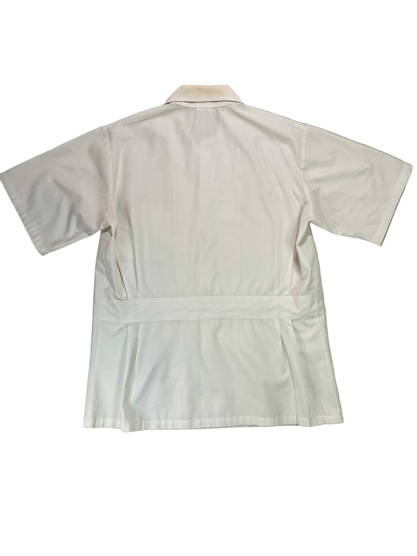1963 White Button Down Nurses Uniform