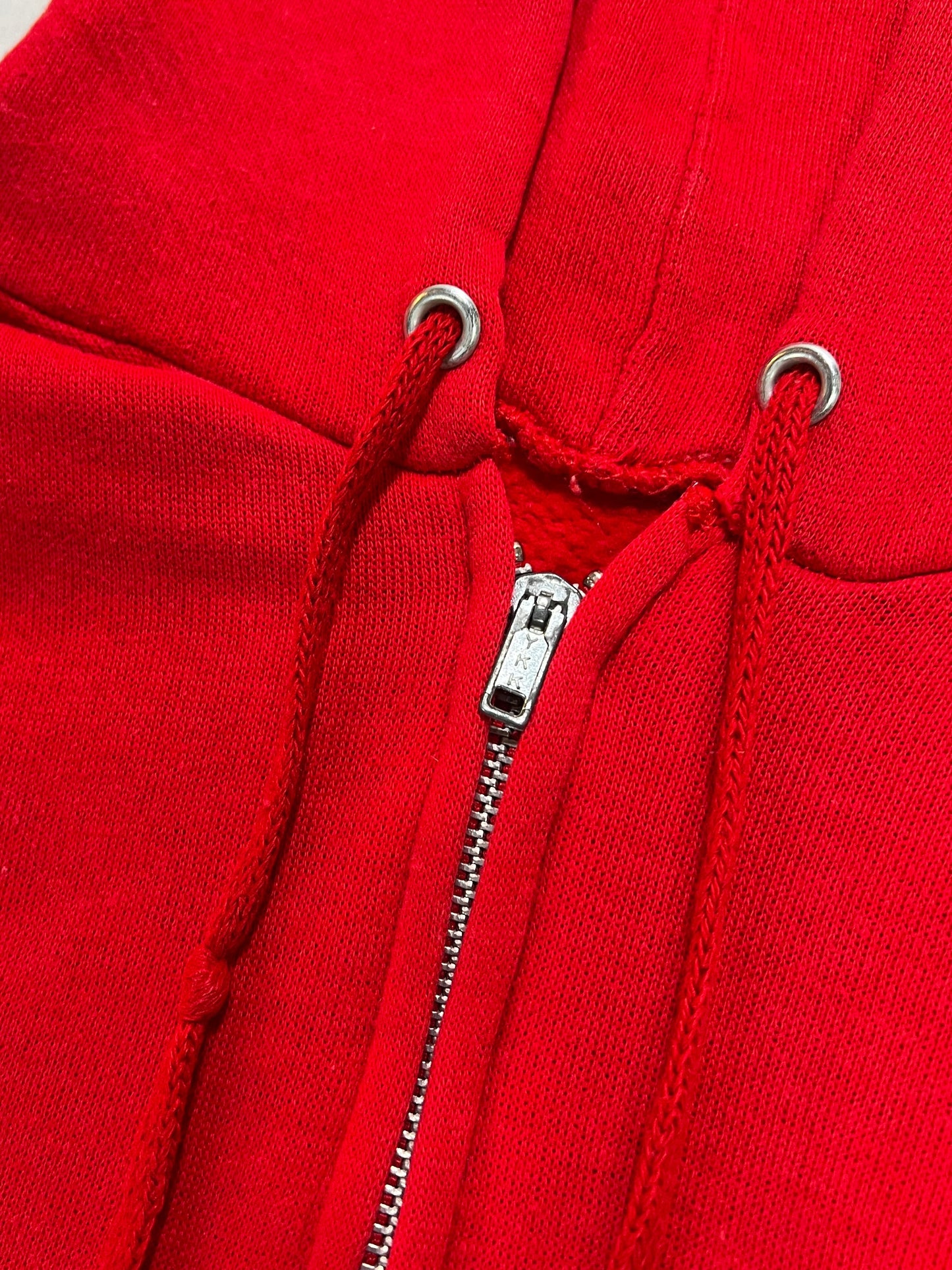 80’s Red Zip Up Hoodie