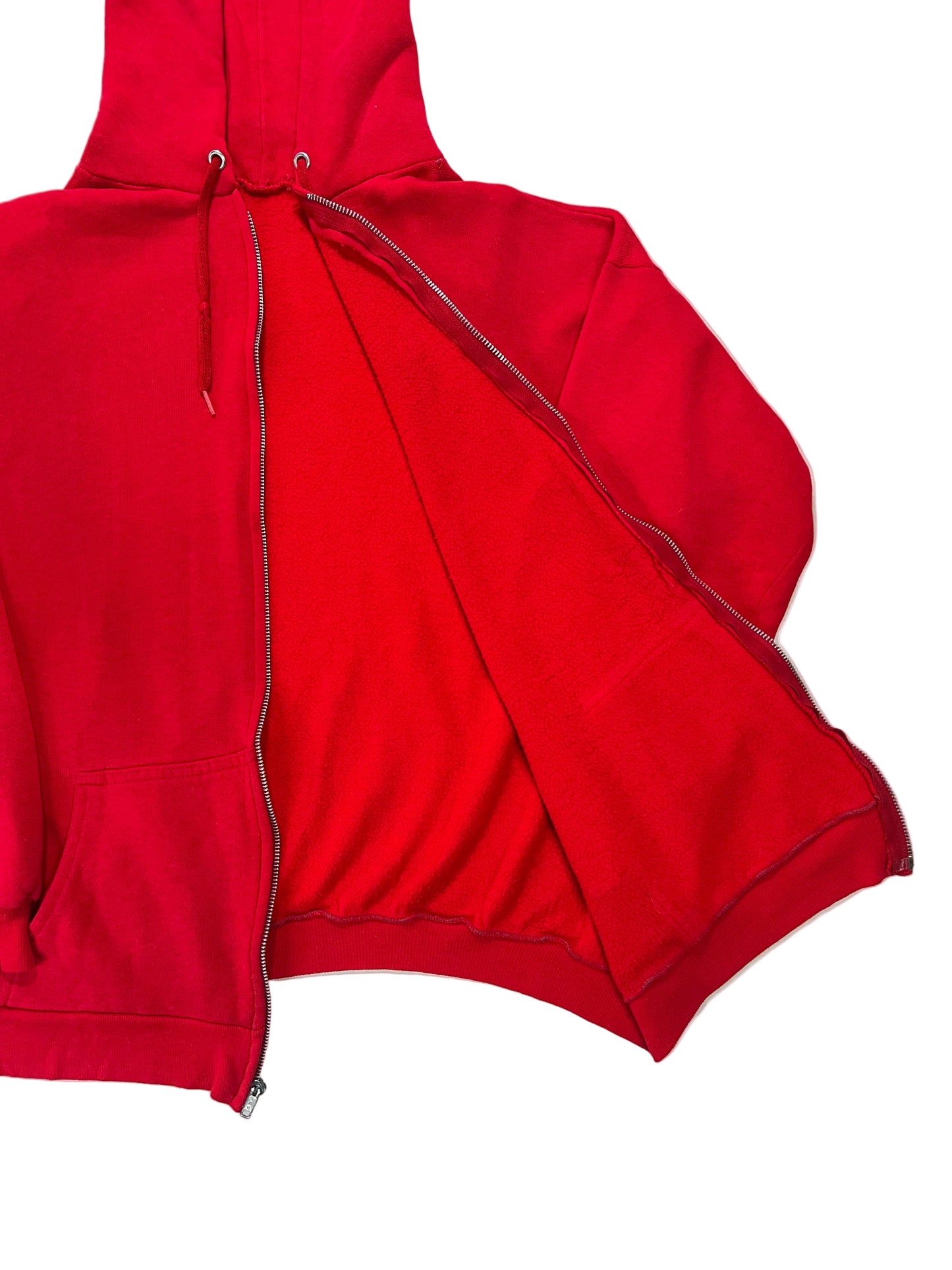 80’s Red Zip Up Hoodie