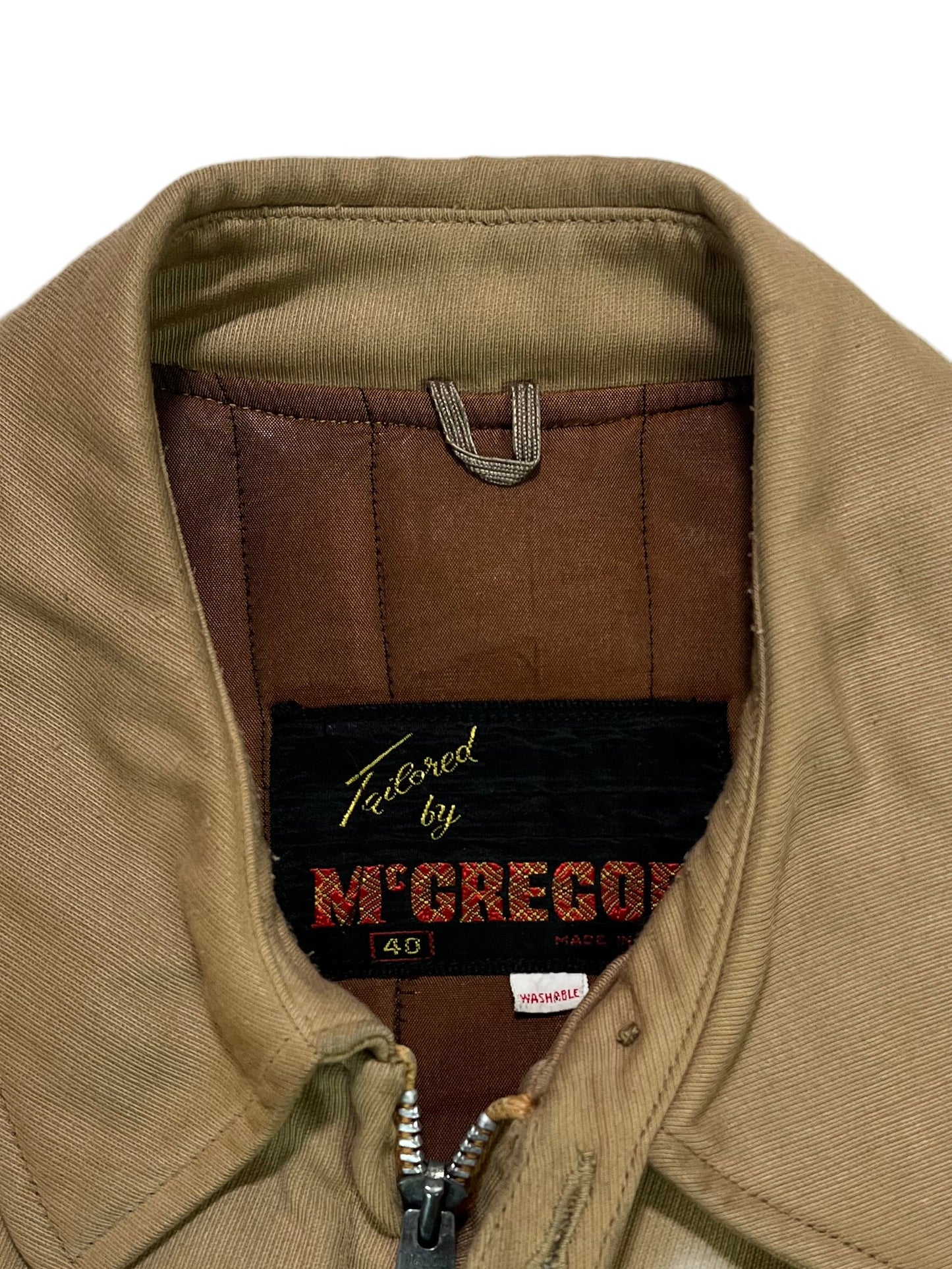 1960’s Tan McGregor Quilt Lined Jacket
