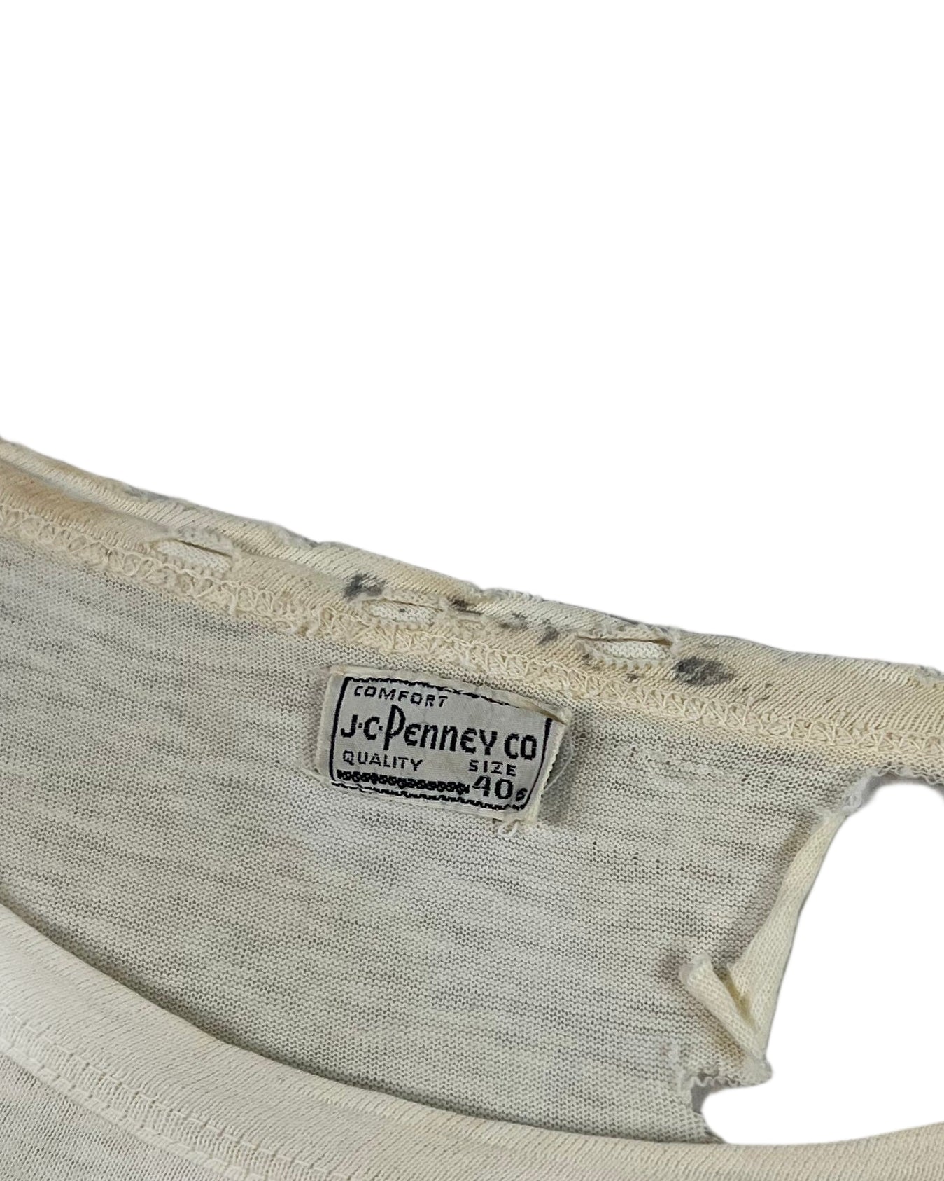 30s/40s J.C. Penney Co. Distressed Blank T-Shirt