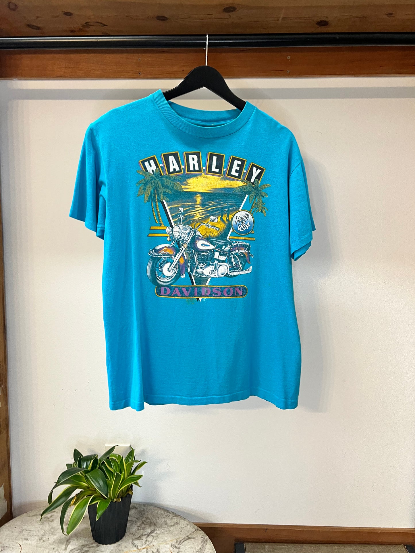 1990 3D Emblem Hawaii Harley Davidson T-shirt