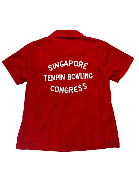 70’s Chain Stitch Red Bowling Shirt