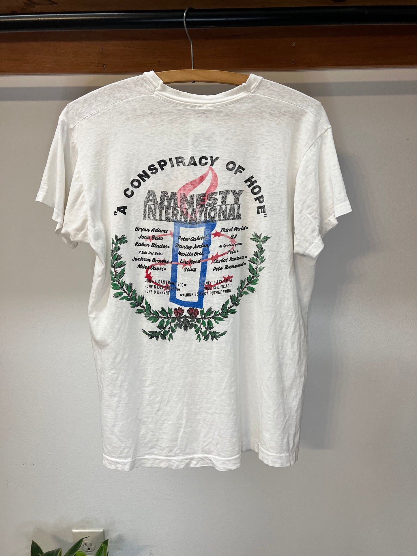 1986 Amnesty International “A Conspiracy of Hope” Concert T-shirt