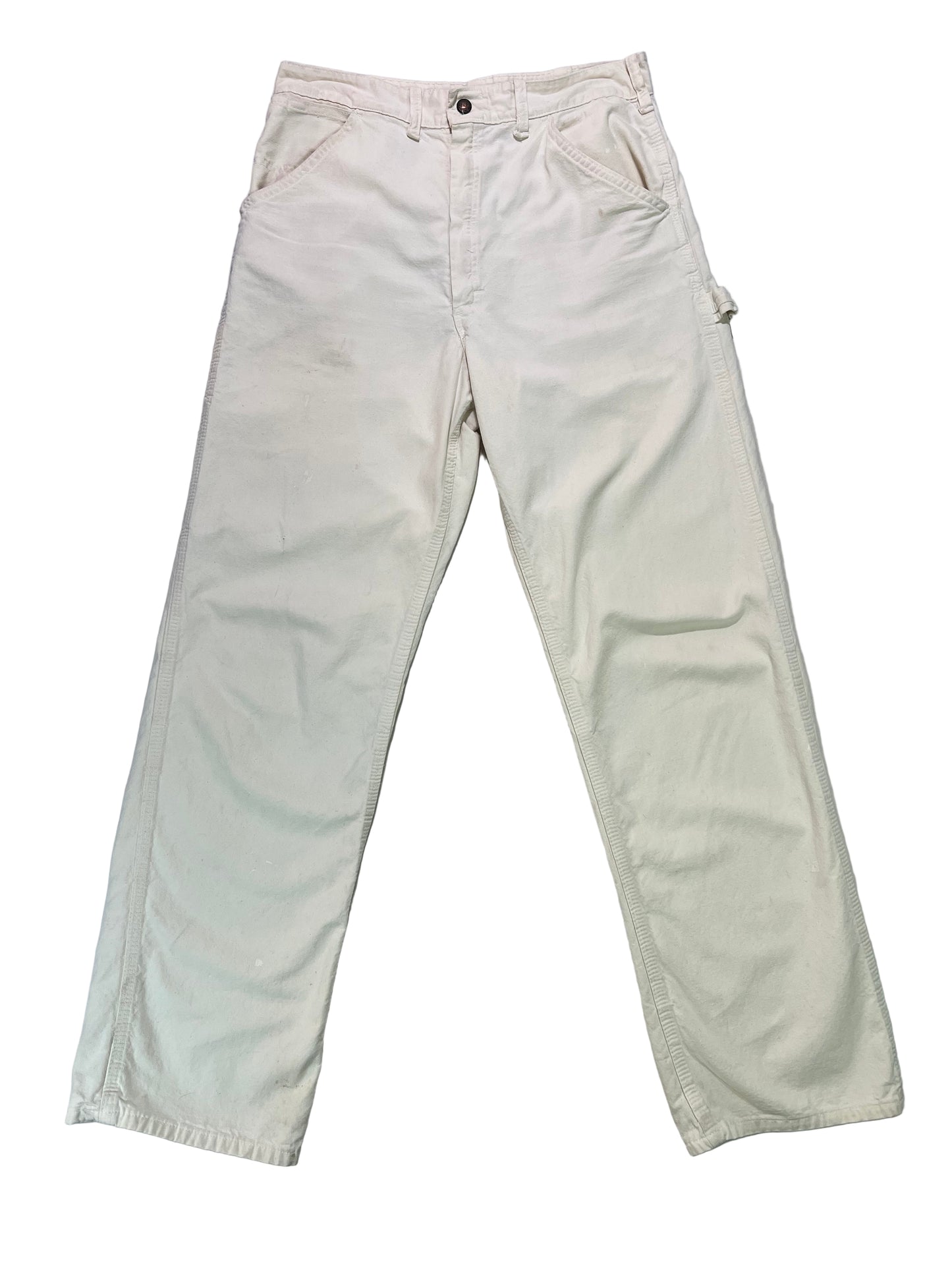 1960’s Sears White Carpenter Pants 31”x30”