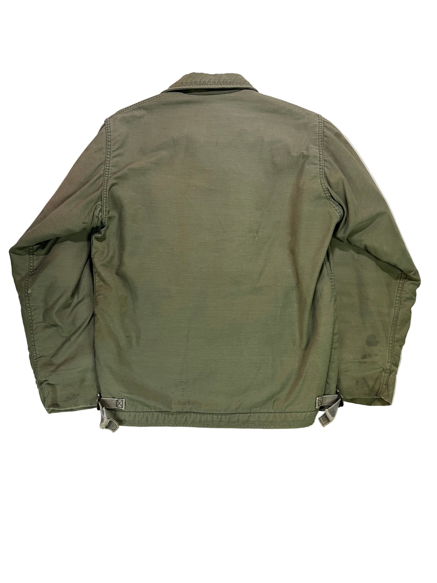 Vintage A-2 Deck Jacket Olive Green - Broken Zipper