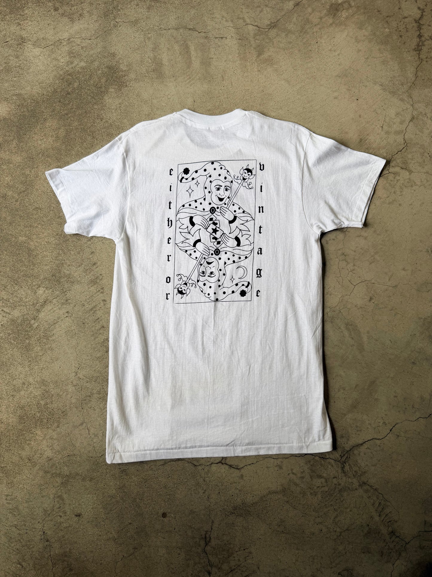 Either/Or Vintage “Block Letter” Shirt, Large 19.5”x30”
