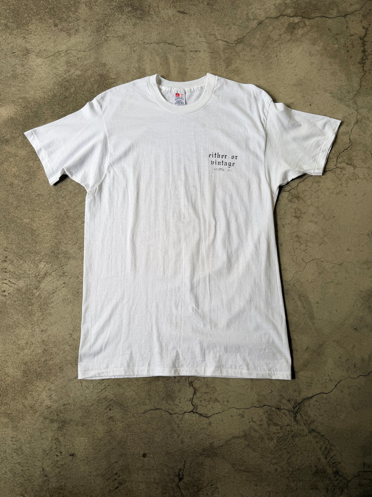Either/Or Vintage “Jester” T-shirt, XL 21”x32” *misprint