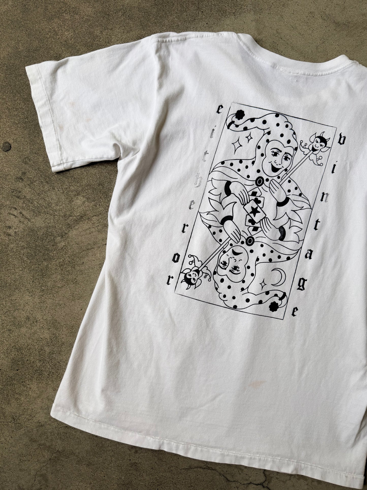 Either/Or Vintage “Block Letter” T-shirt, Large 20”x27”