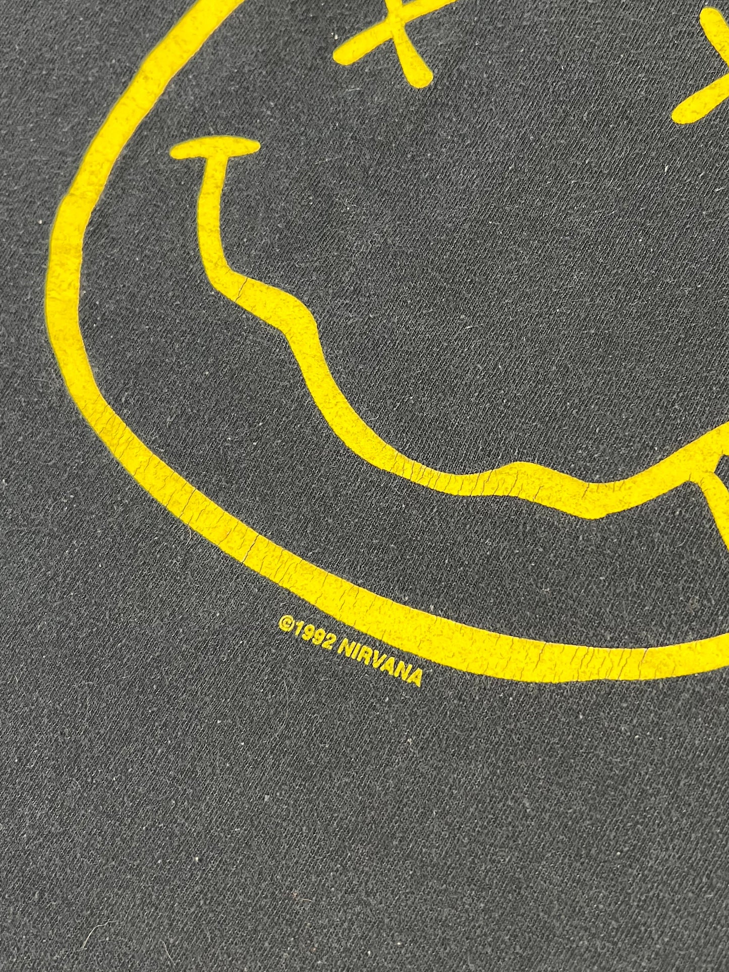 Y2K Nirvana Smiley Face T-shirt