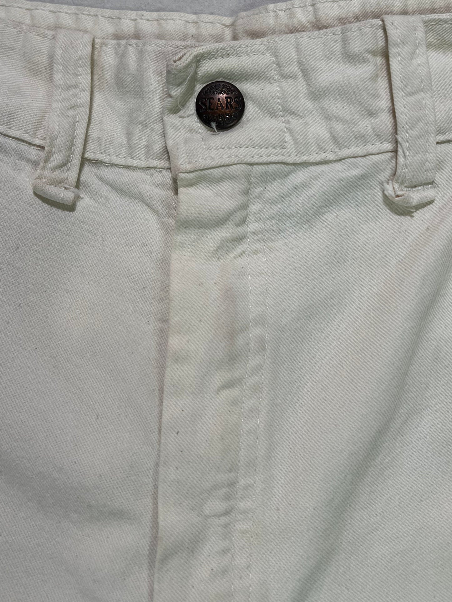 1960’s Sears White Carpenter Pants 31”x30”