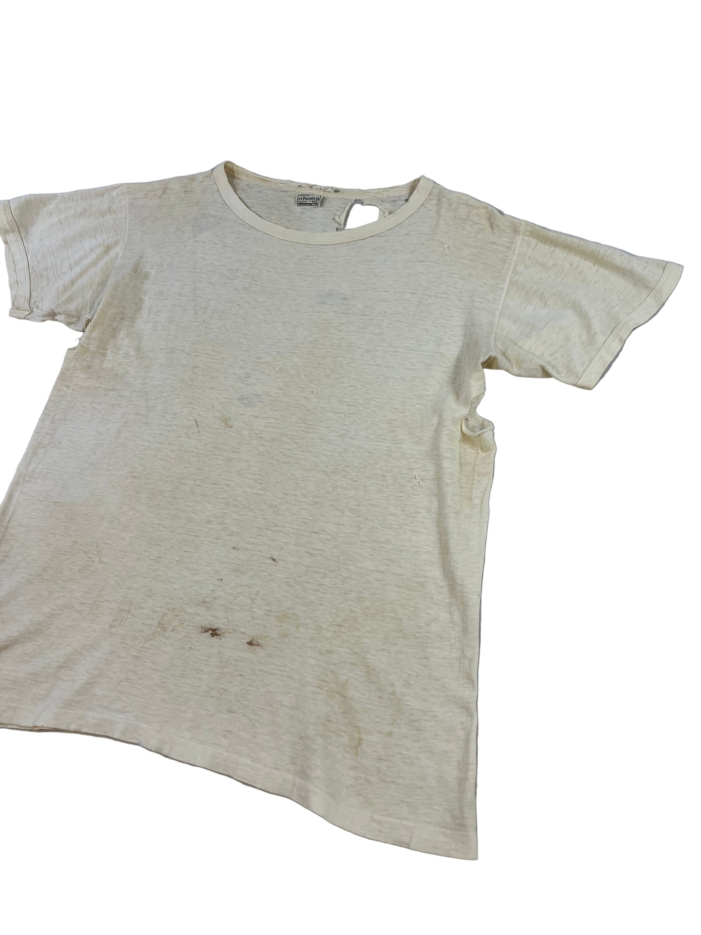 30s/40s J.C. Penney Co. Distressed Blank T-Shirt