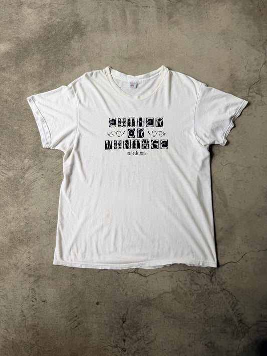 Either/Or Vintage “Block Letter” T-Shirt, Large 22”x29”
