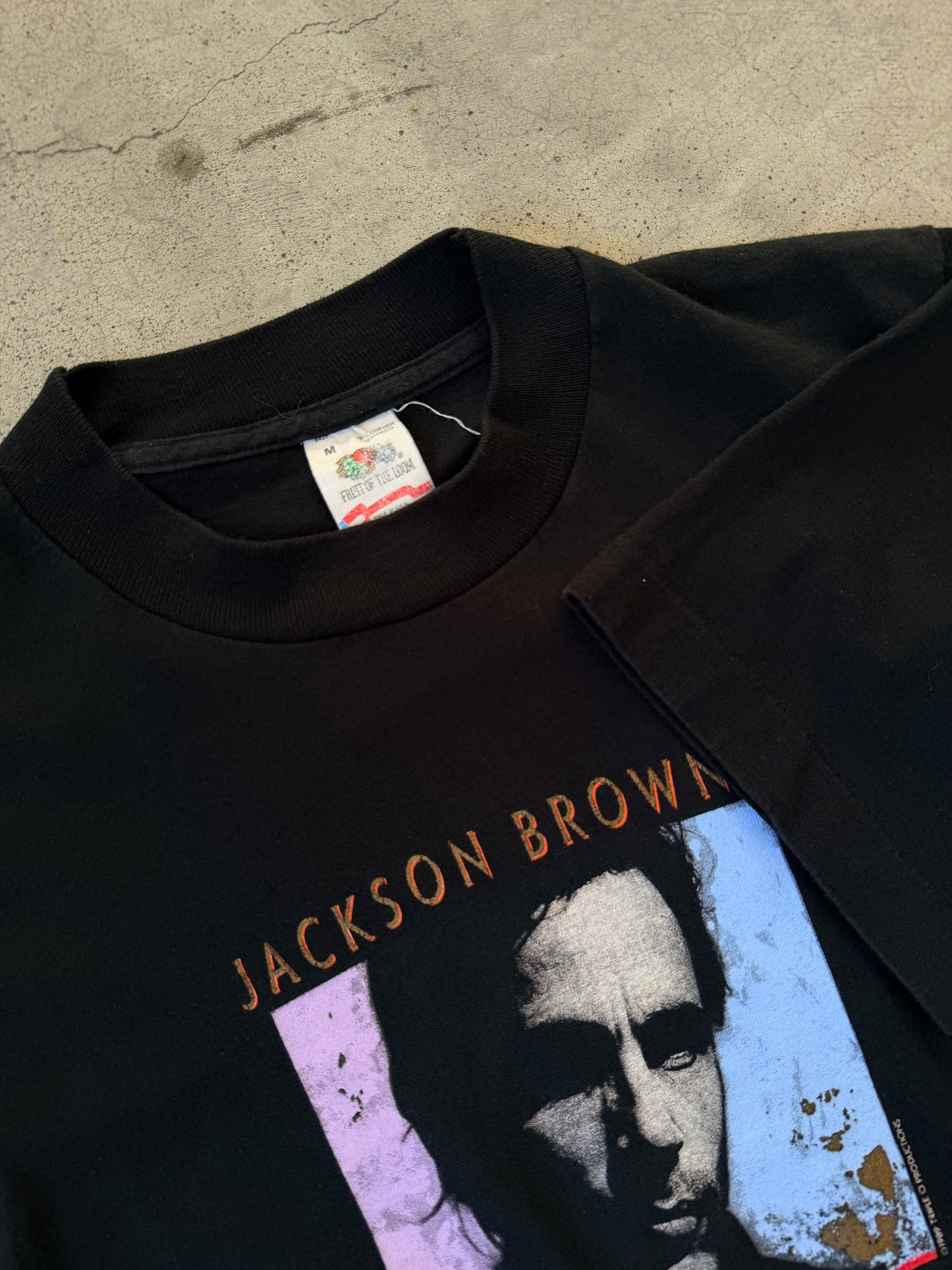 1989 Jackson Browne “World In Motion” Tour T-shirt